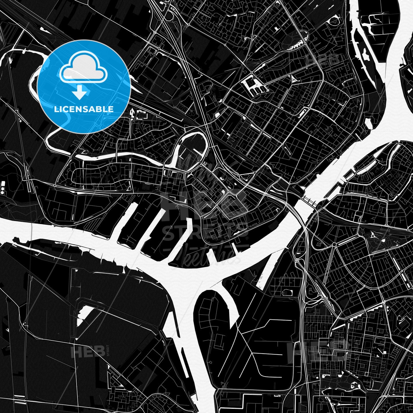 Zwijndrecht, Netherlands PDF map