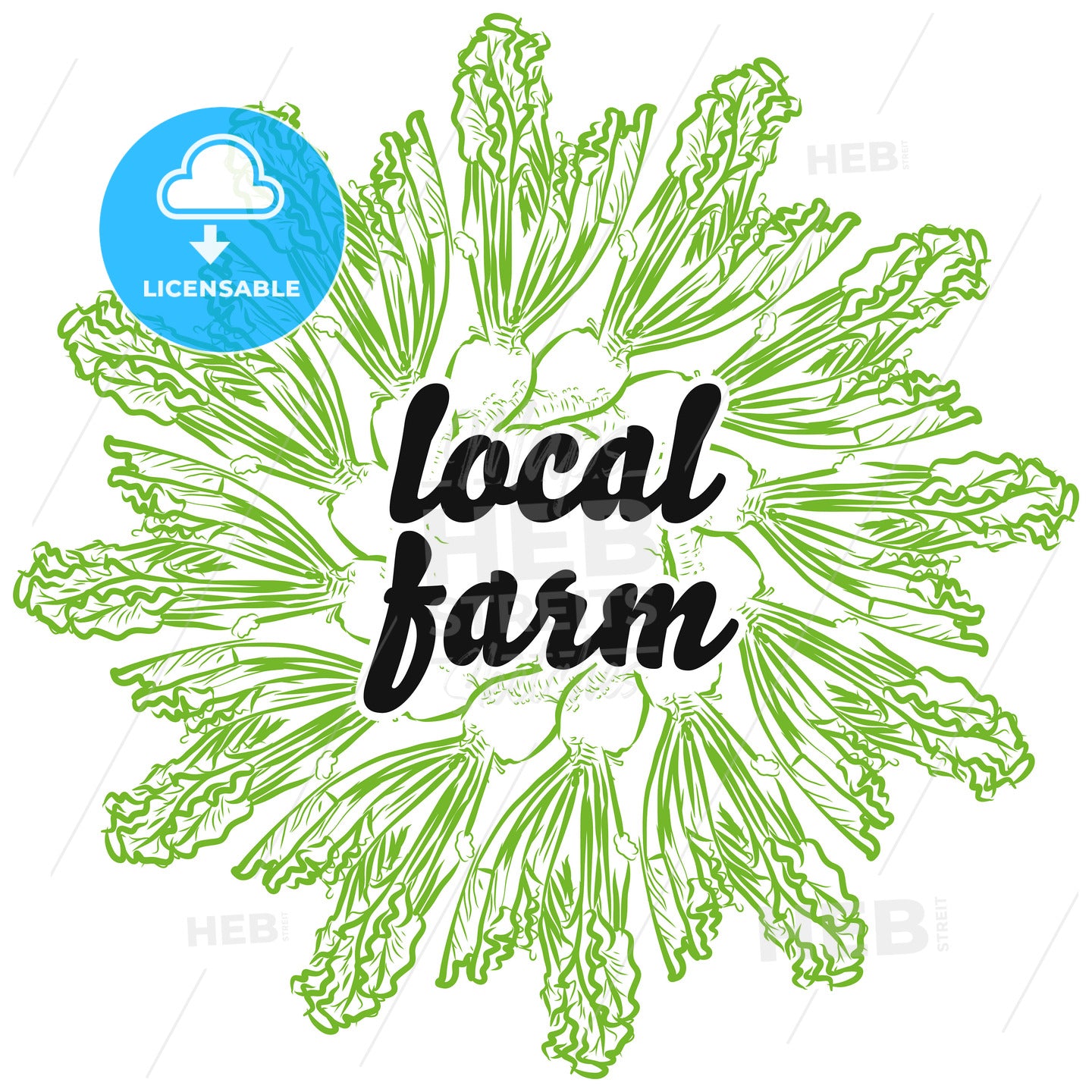 local farm sign on background of Sugar Beet – instant download