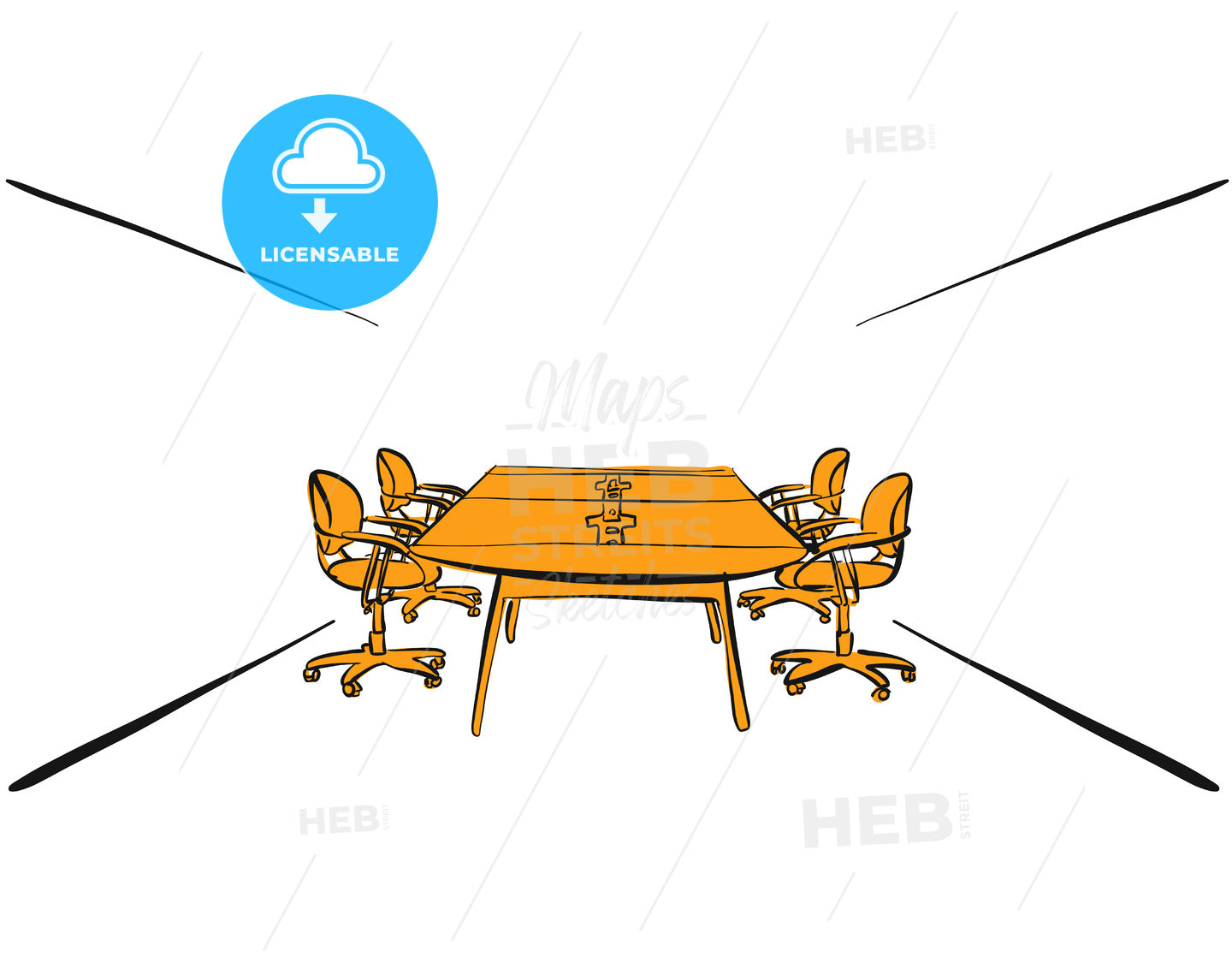 office desk meeting – instant download