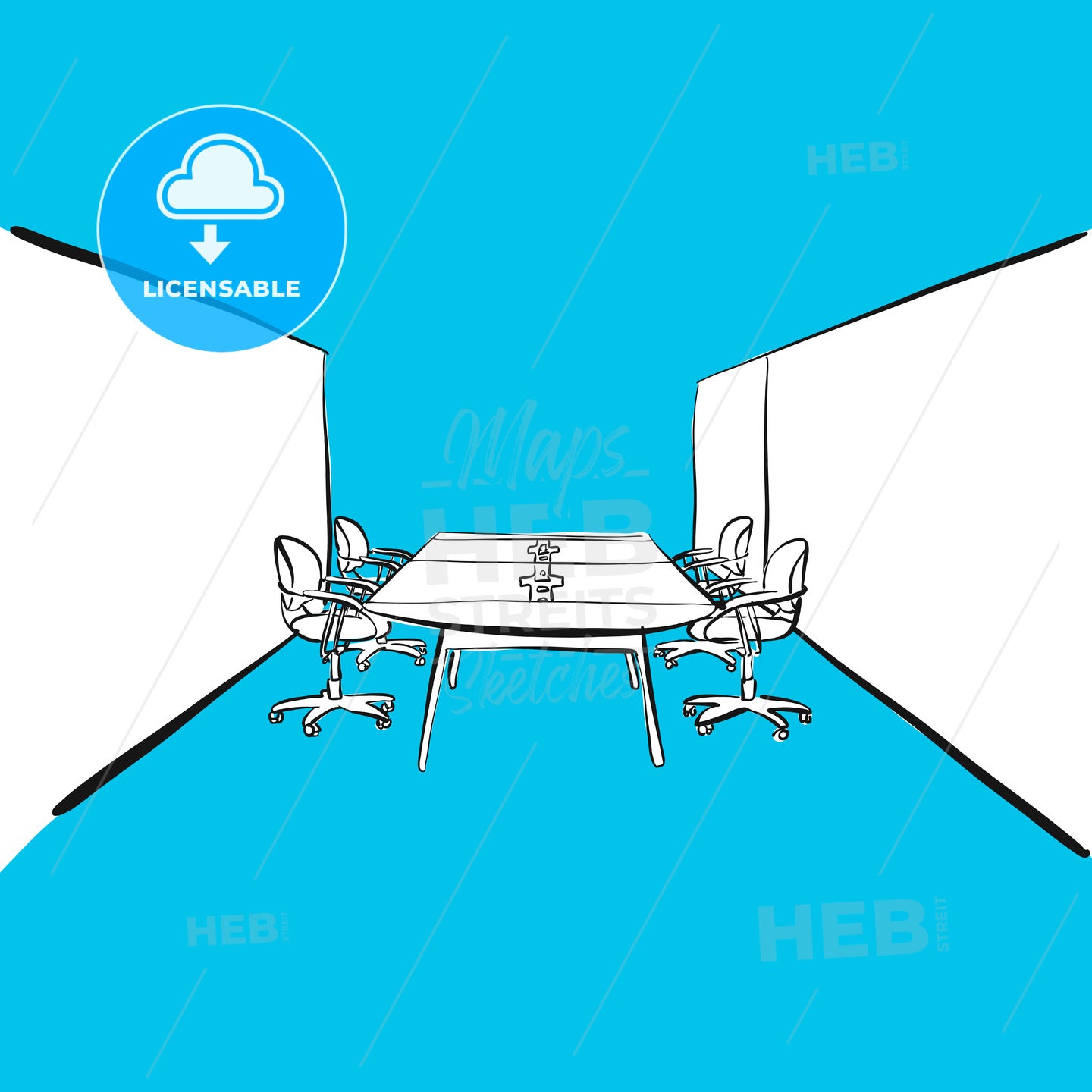 office desk meeting room – instant download