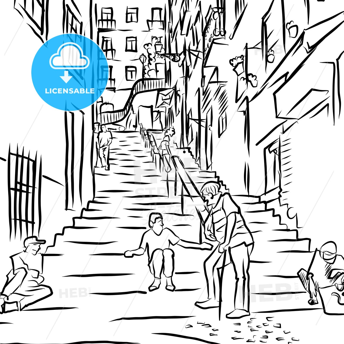 Small Alley With Steps