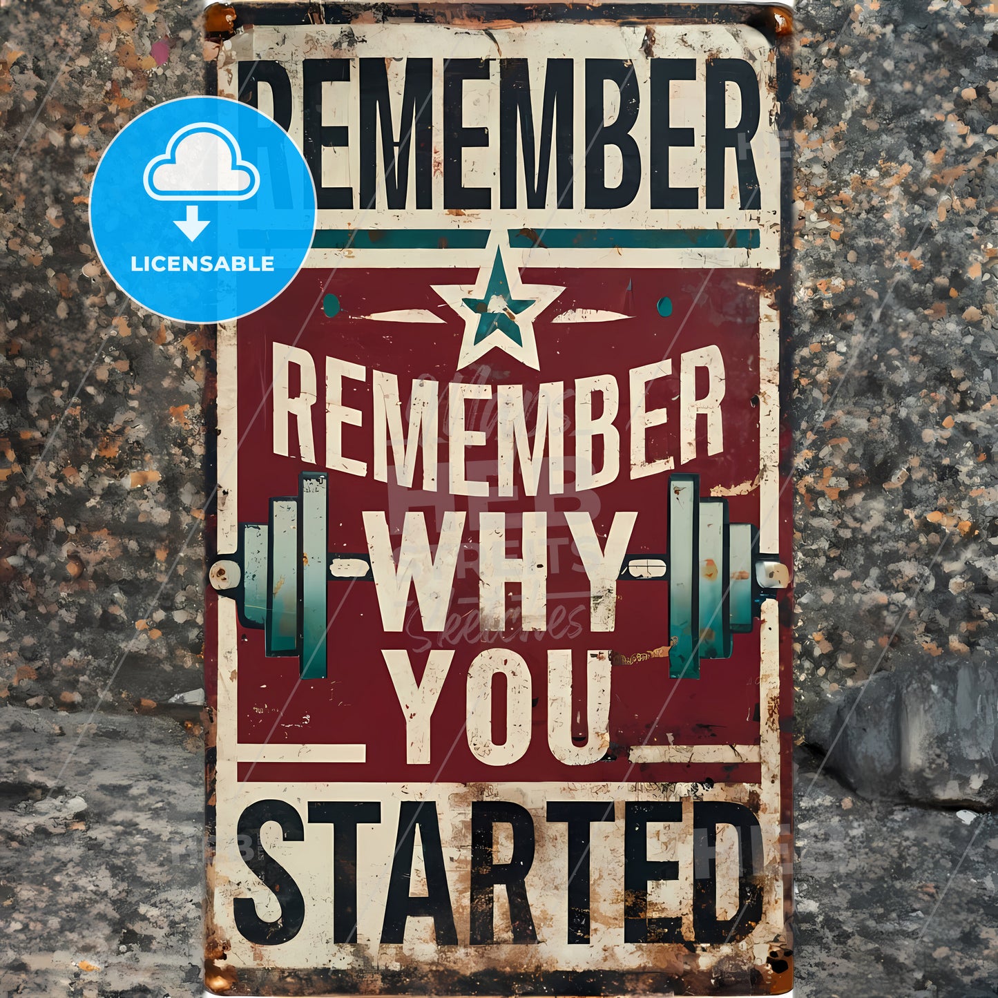 Remember Why You Started - A Sign On A Wall