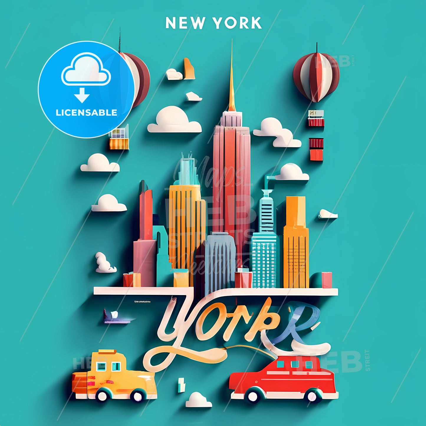 New York - A Paper Cut Out Of A City