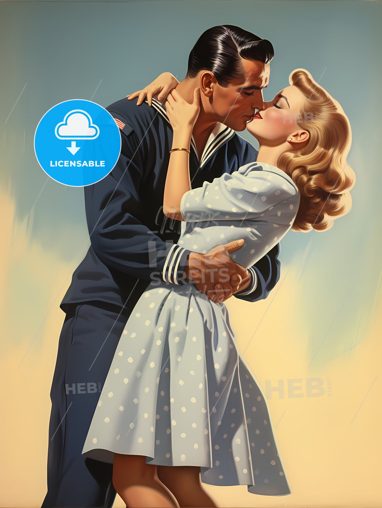 A Man And Woman Kissing