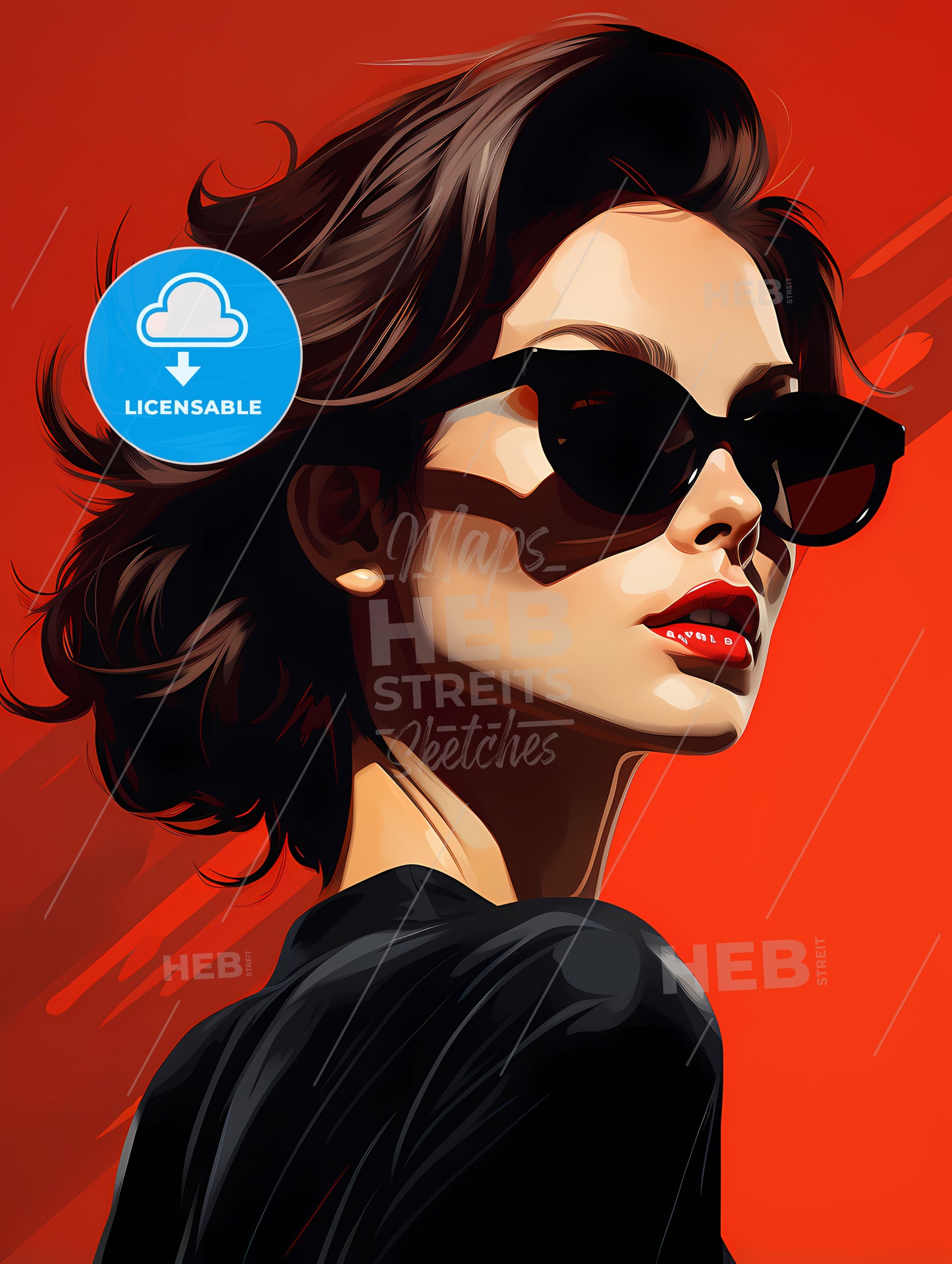 A Woman Wearing Sunglasses