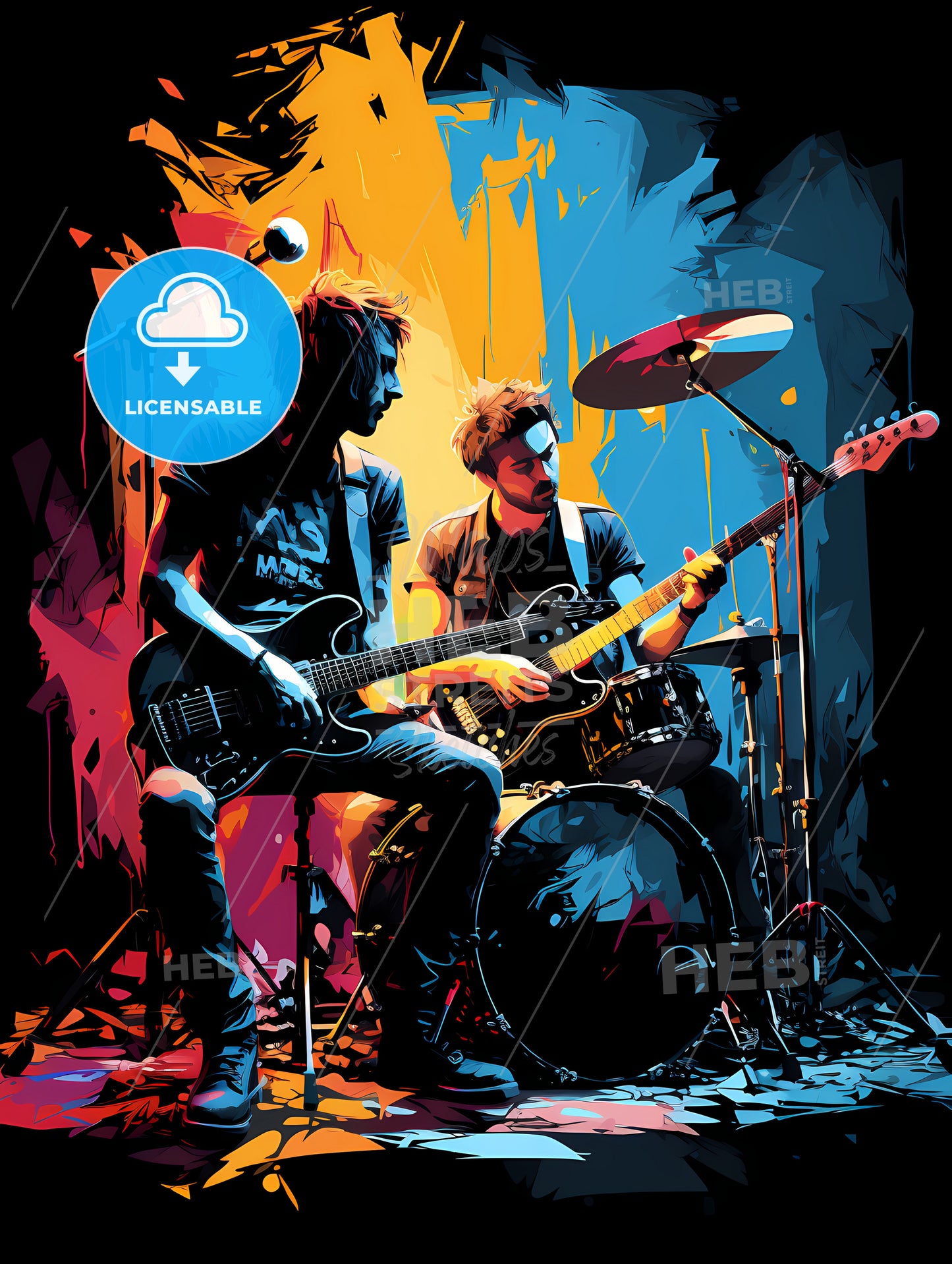 Rock - A Group Of Men Playing Instruments