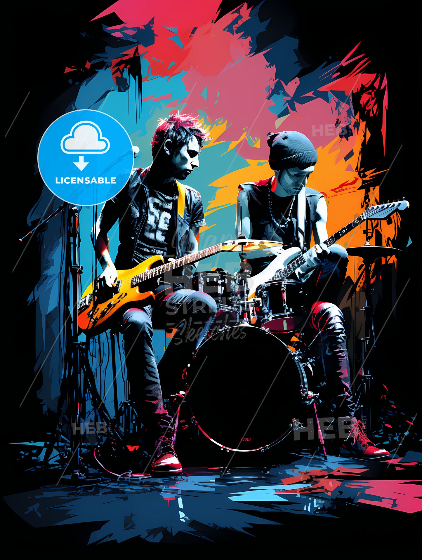 The Band - A Group Of People Playing Instruments