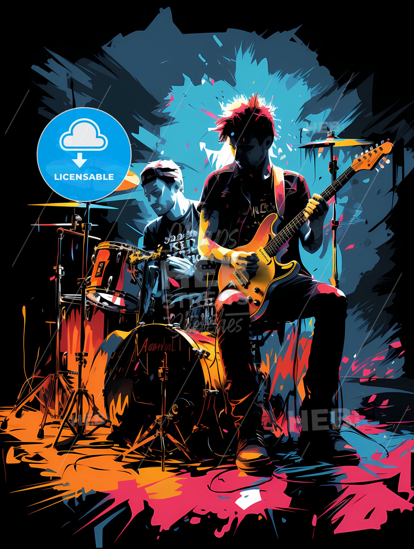 It'S Loud - A Group Of Men Playing Instruments