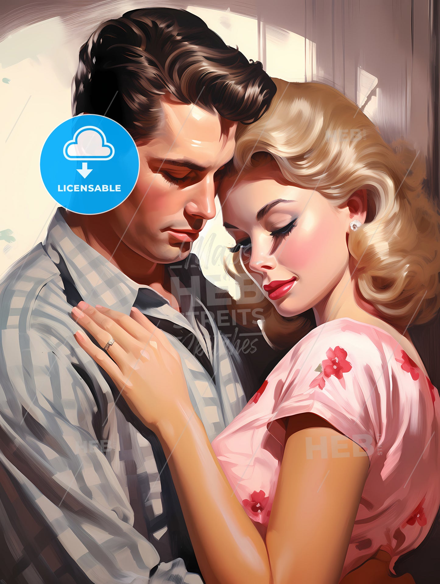 Past Times - A Man And Woman Hugging