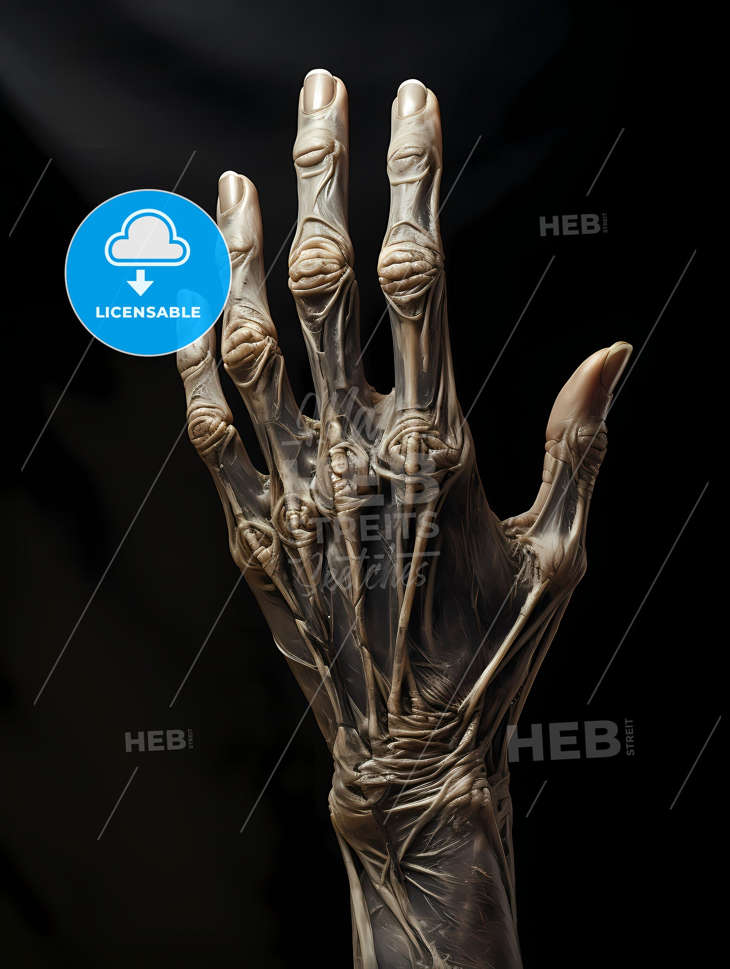 A Hand With Many Fingers And Fingers