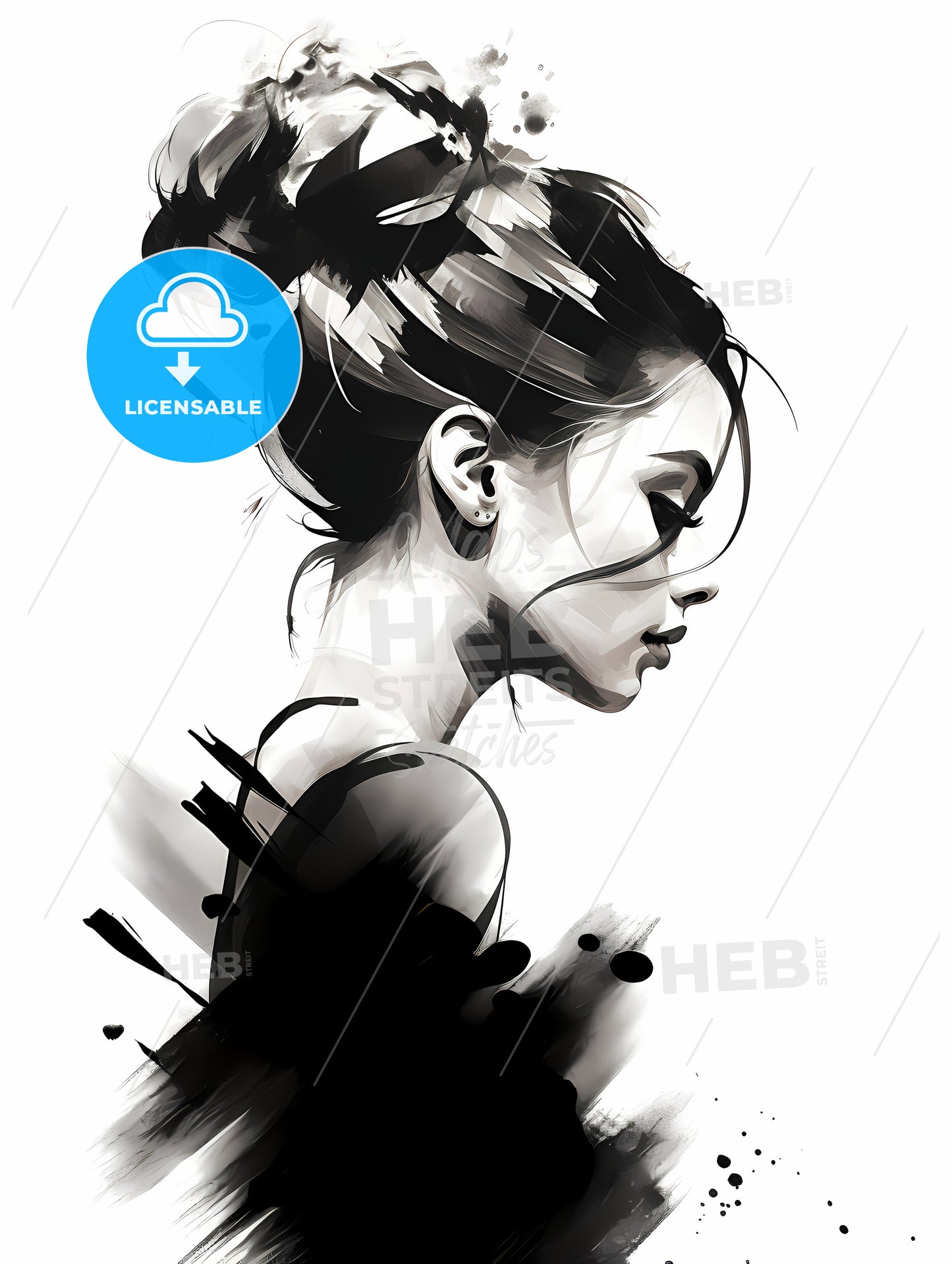Portrait - A Woman With A Bun