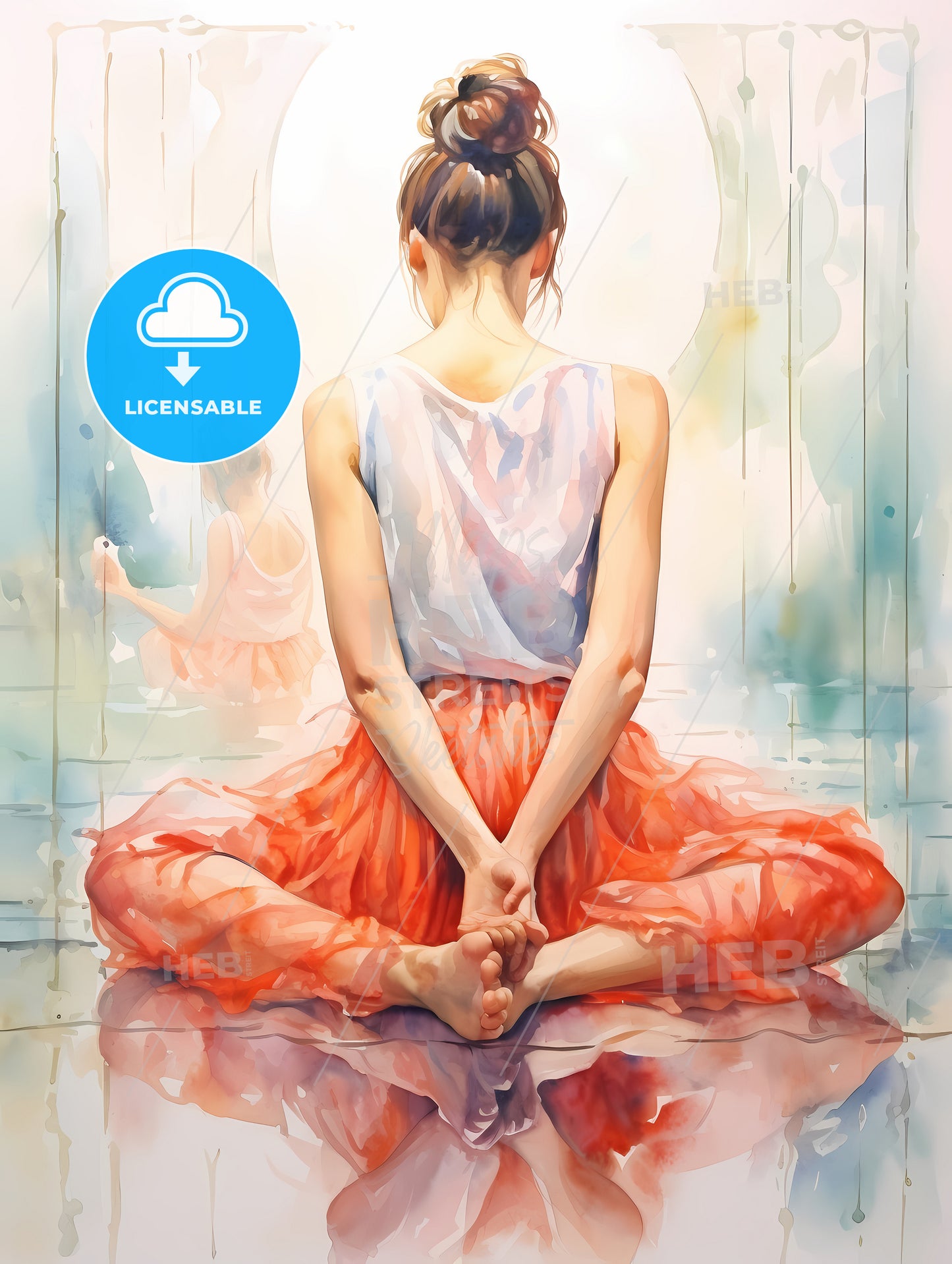 Yoga - A Woman Sitting In A Yoga Pose