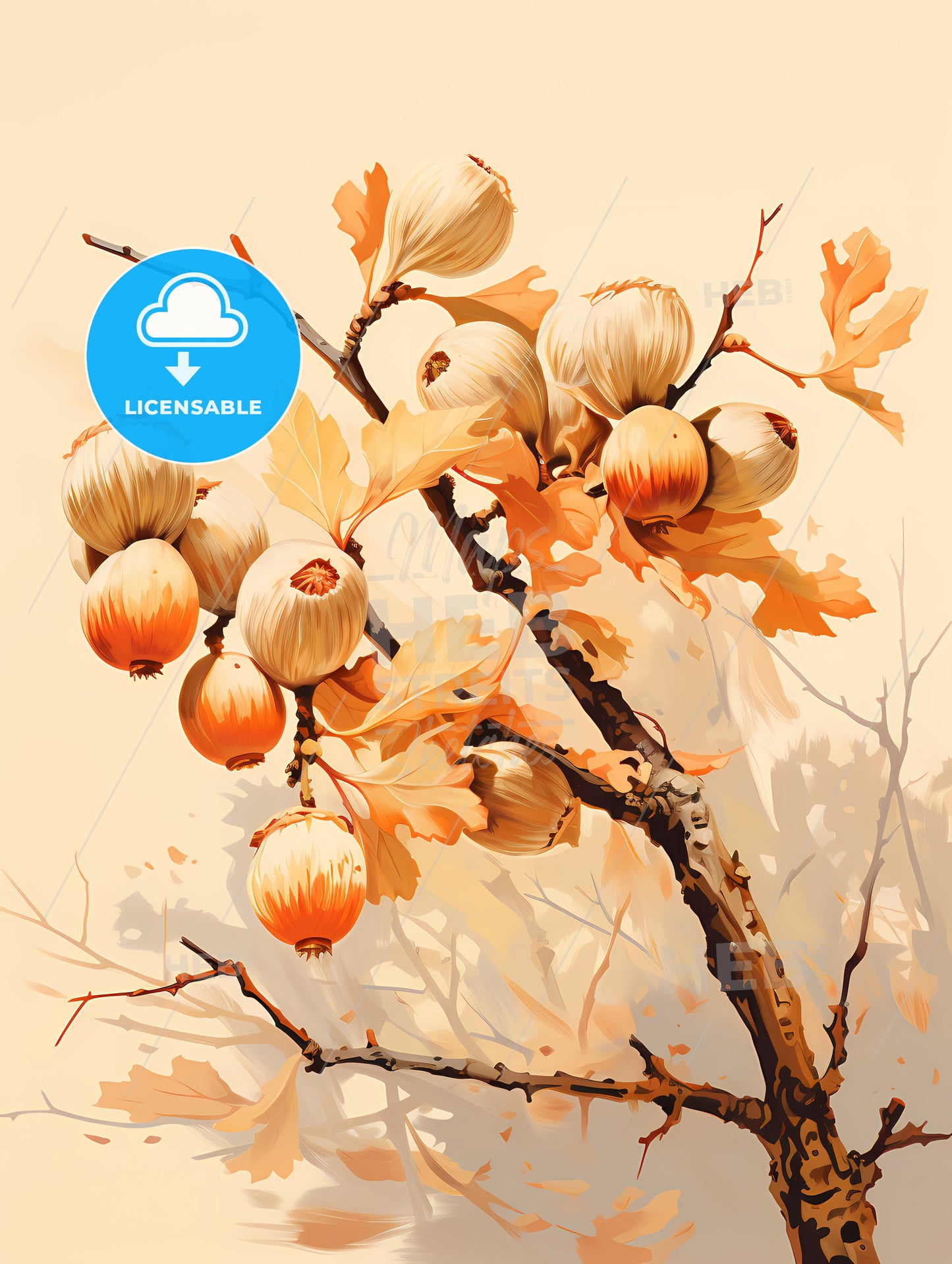 Spring - A Tree Branch With Fruit On It