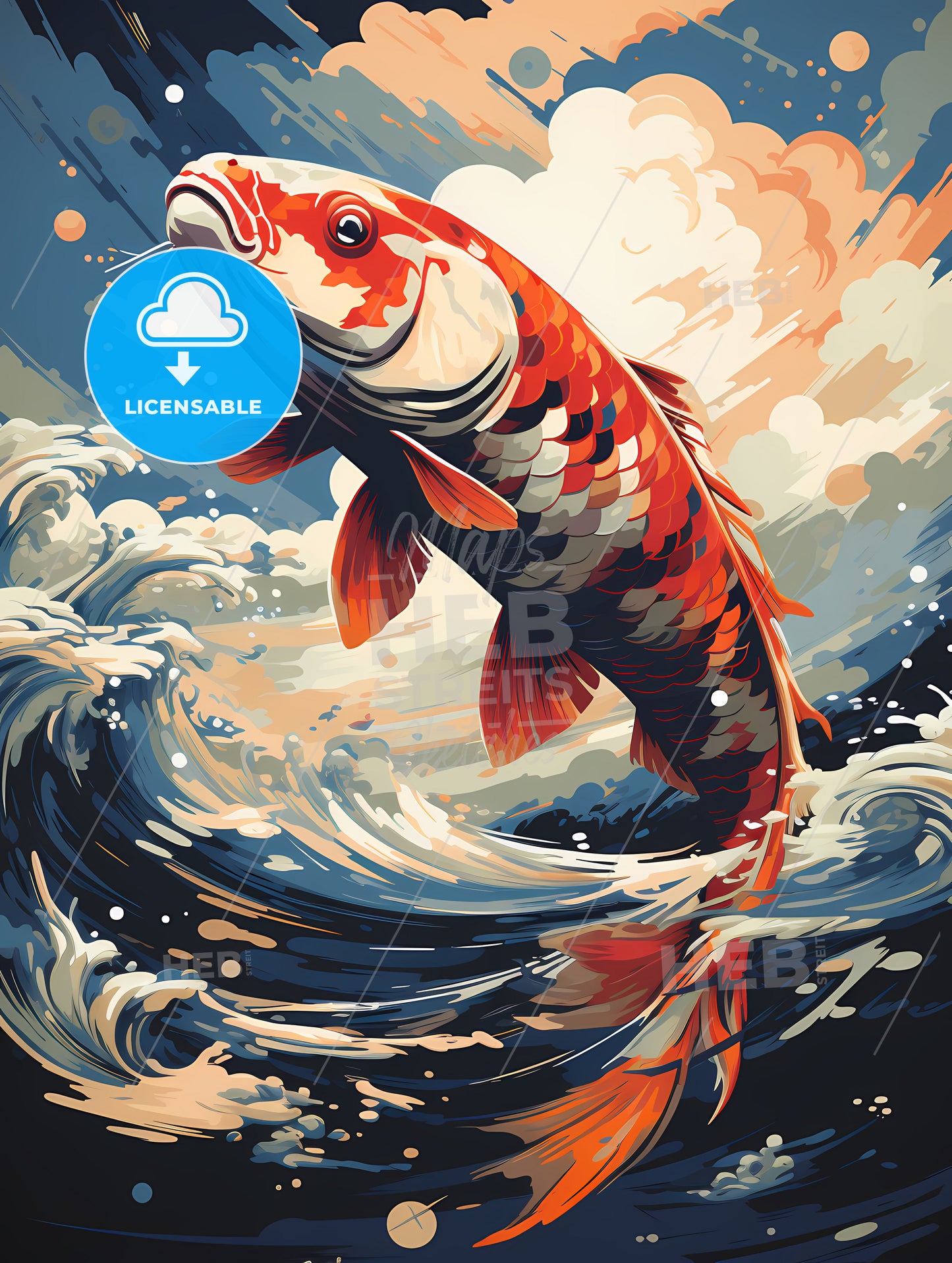 A Fish Jumping Out Of Water