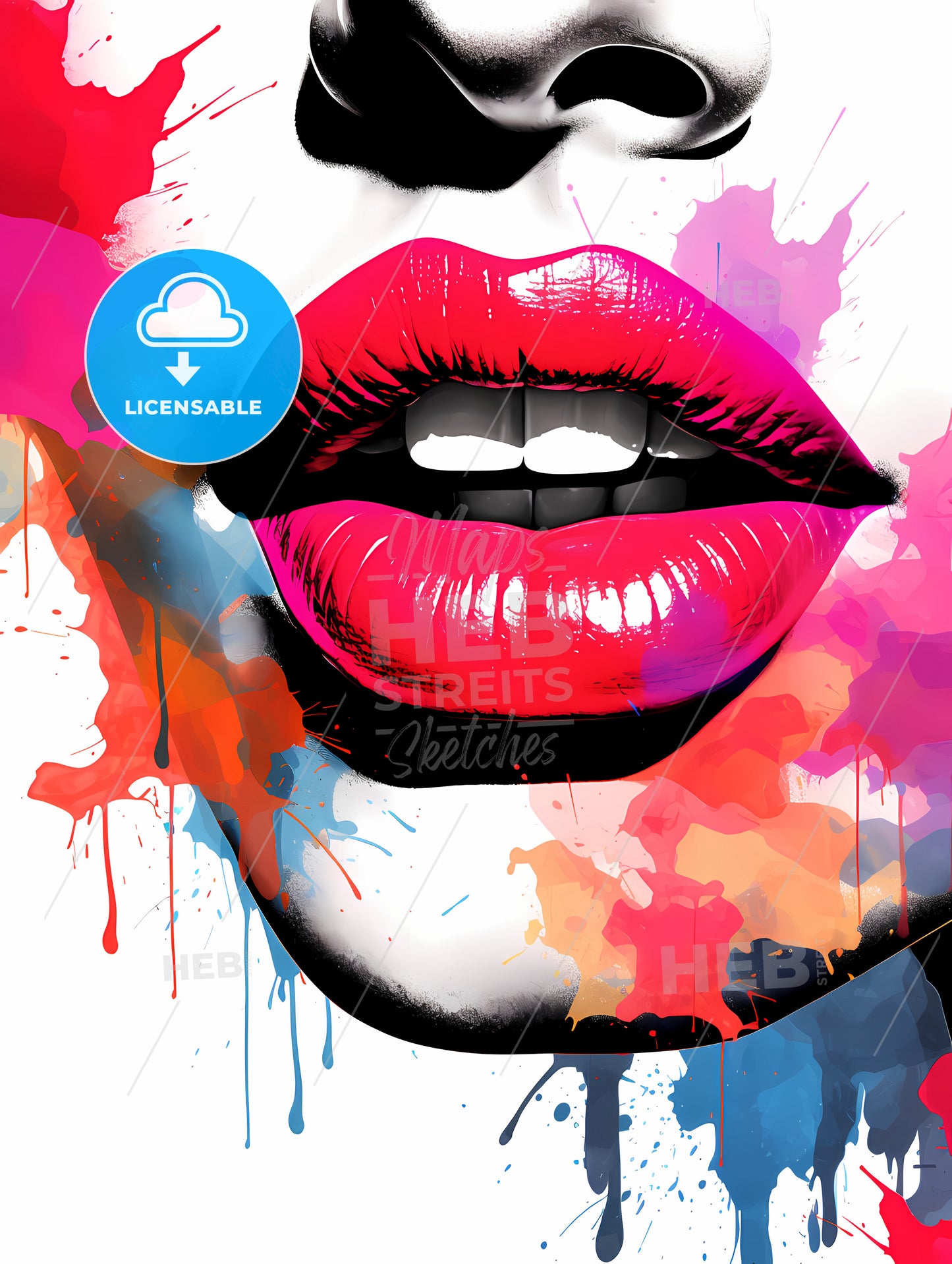 Love - A Close Up Of A Woman'S Lips