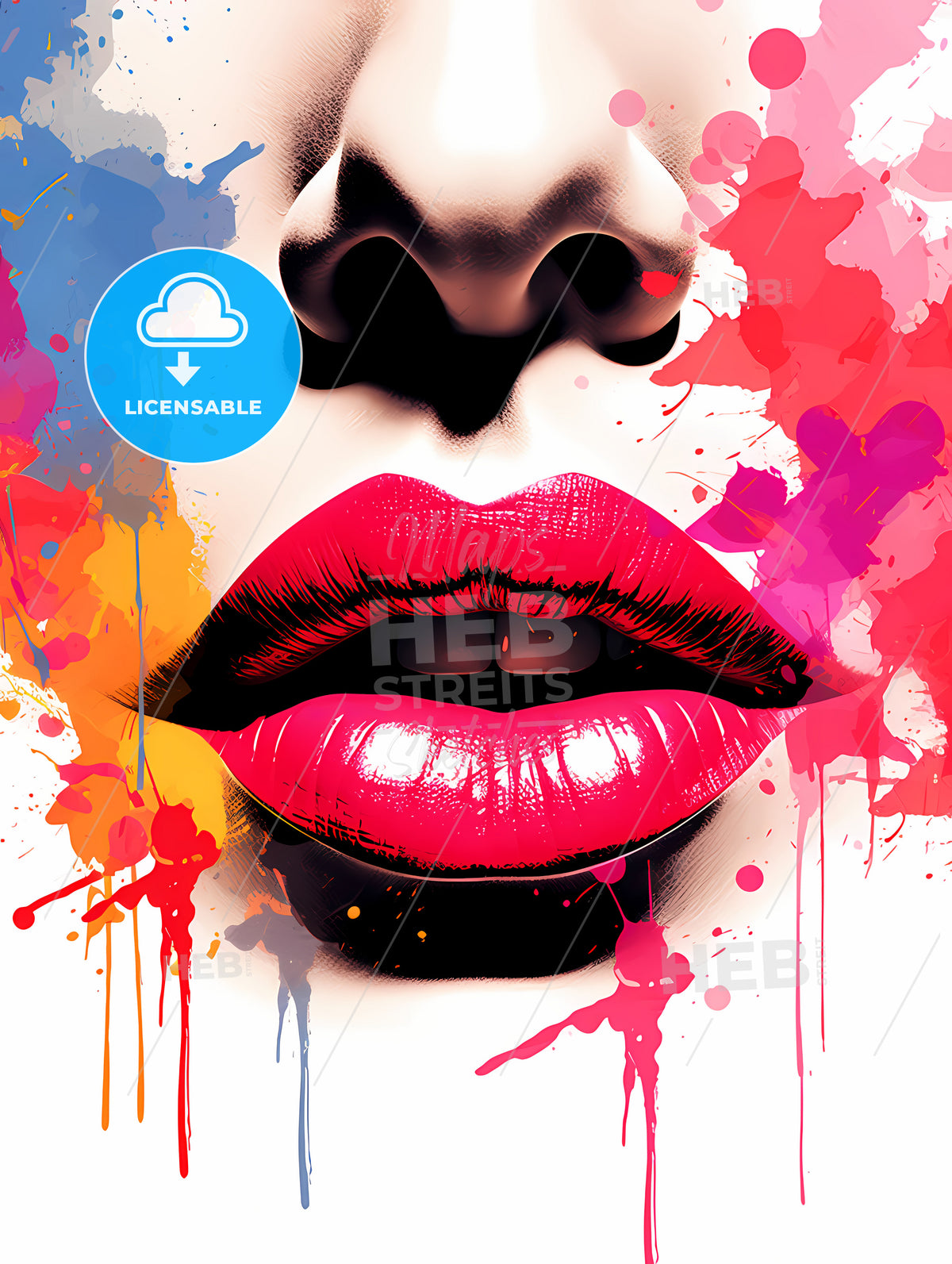 Desire - A Close Up Of A Woman'S Lips