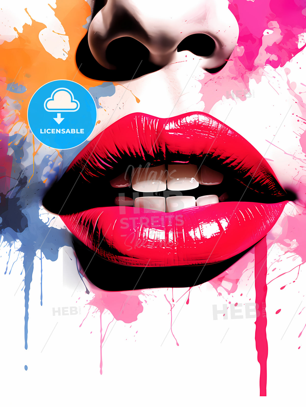 Desire - A Close Up Of A Woman'S Lips