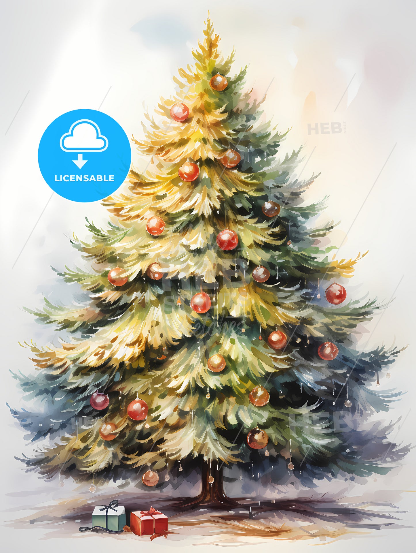 Holidays - A Painting Of A Christmas Tree