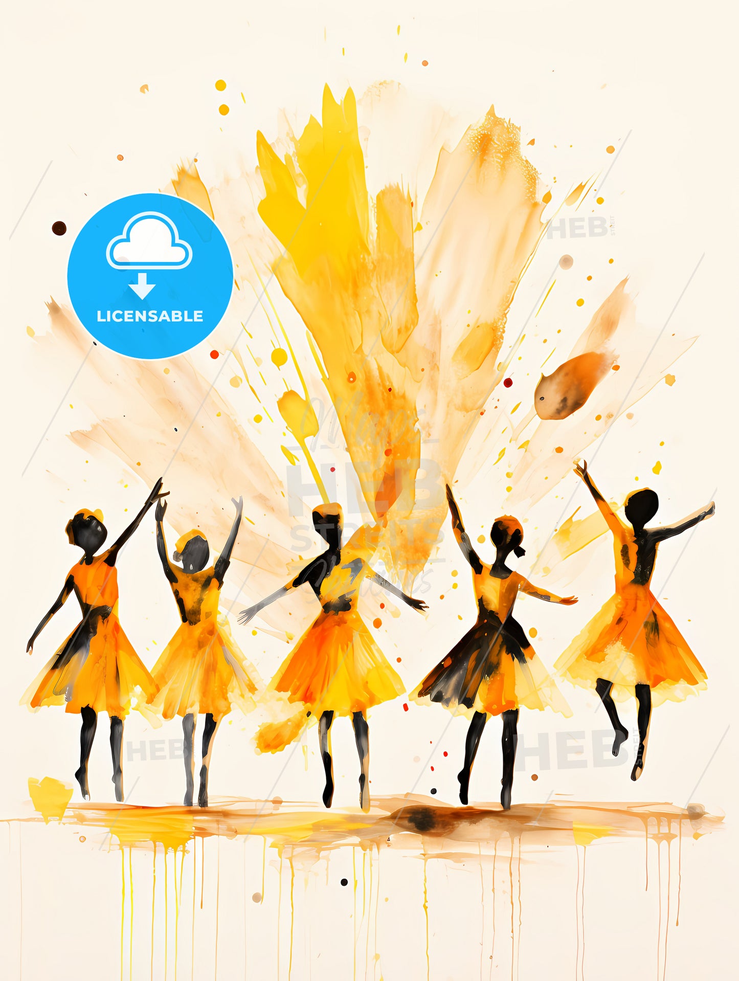 The Ballet - A Group Of Women Dancing