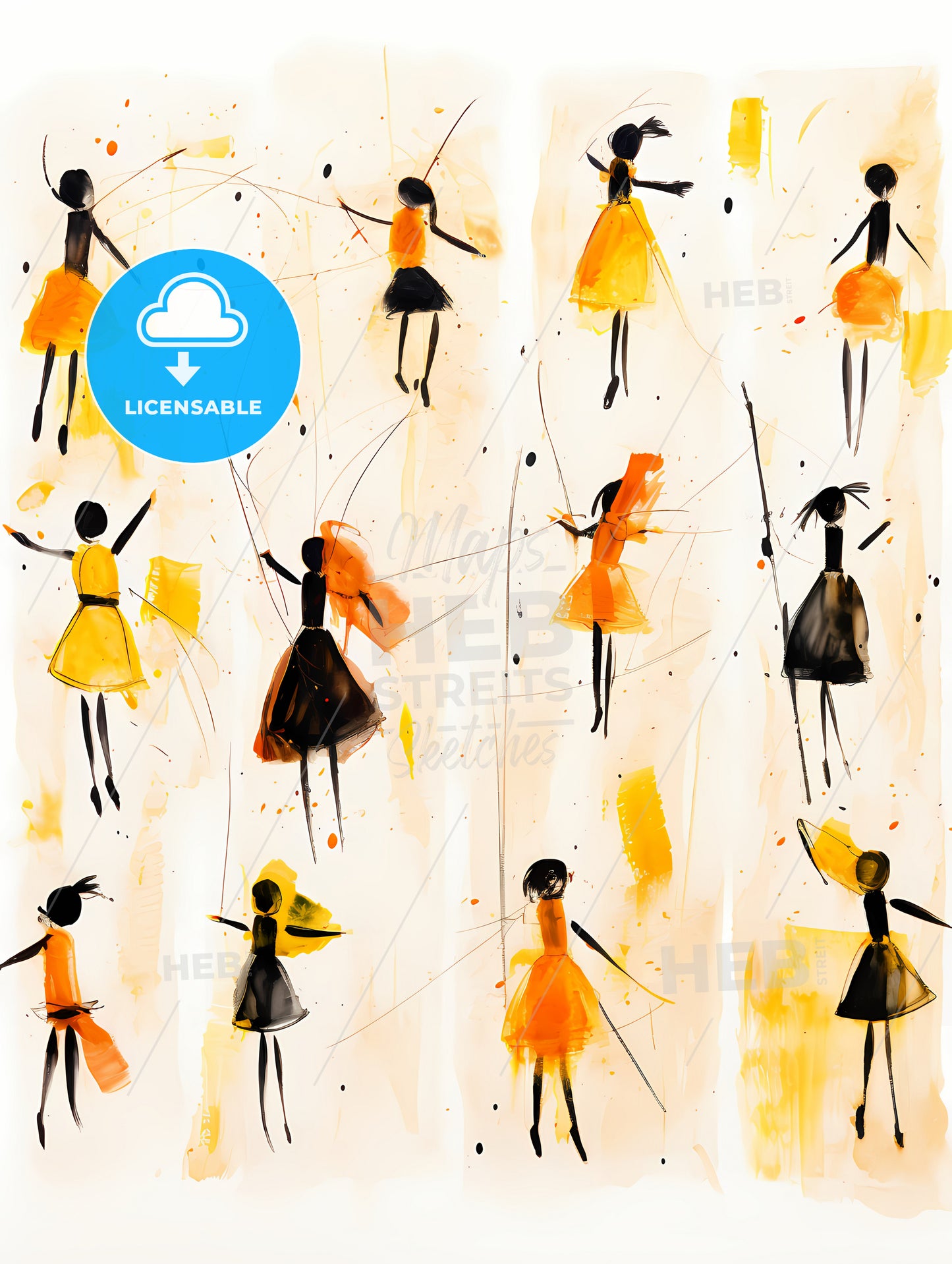 The Ballet - A Group Of Women In Dresses