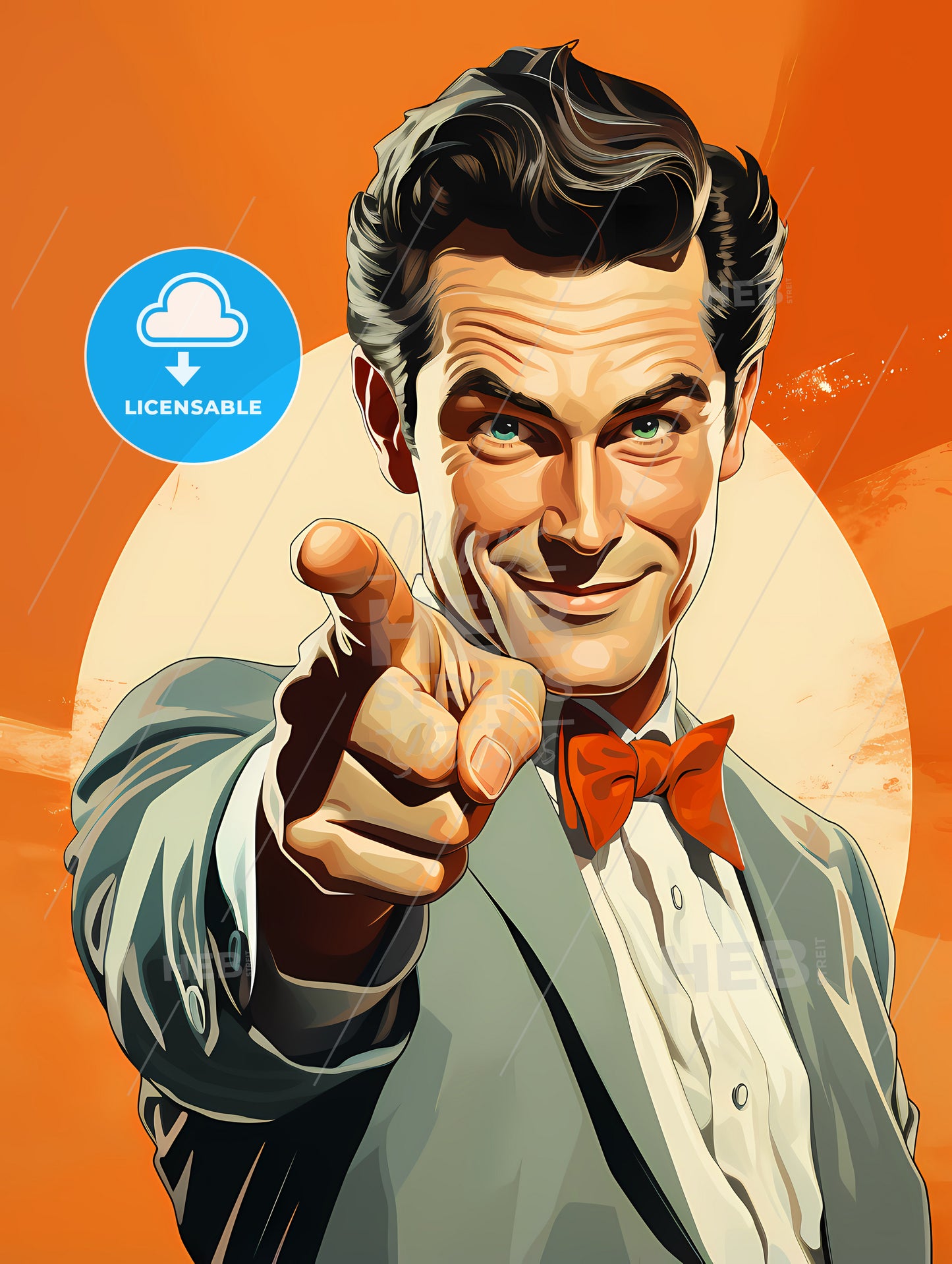 Vintage Advertising - A Man Pointing At The Camera