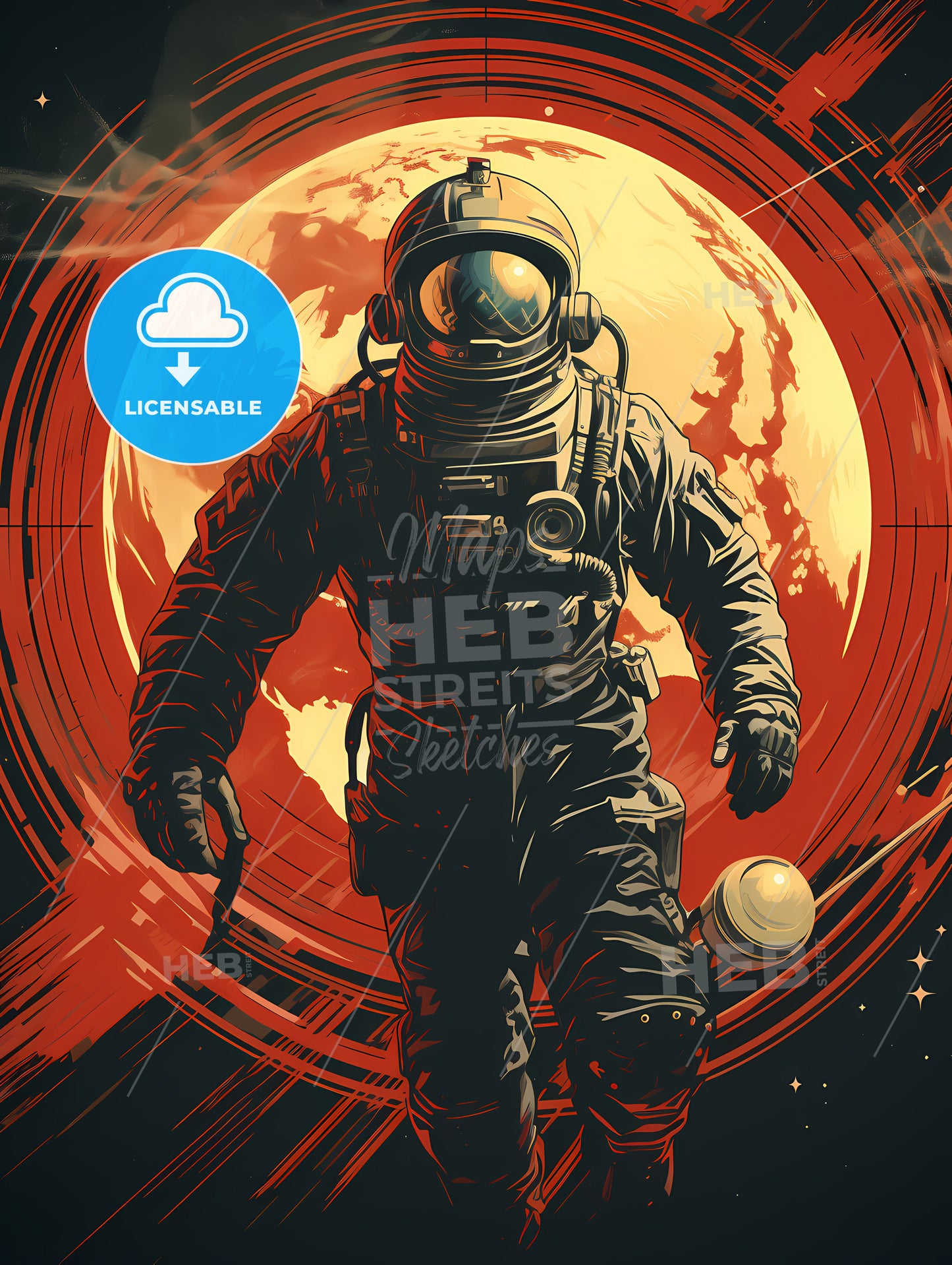 The Explorer - An Astronaut Walking In Space