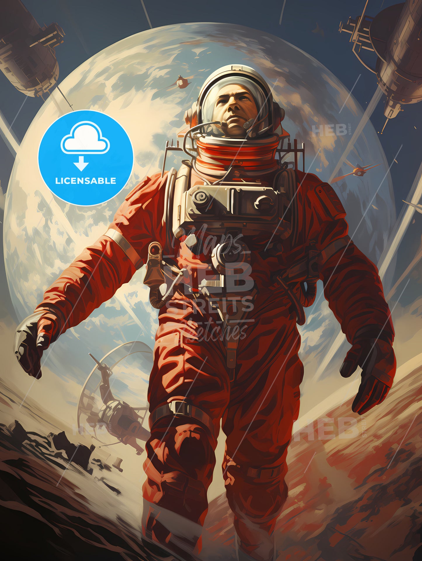 The Explorer - A Man In A Space Suit