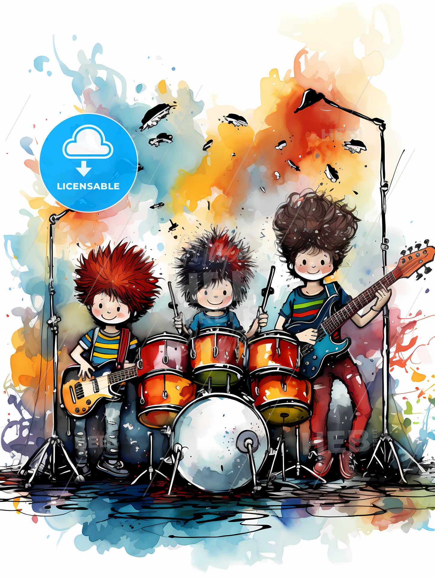 Youth Band - A Group Of Kids Playing Instruments