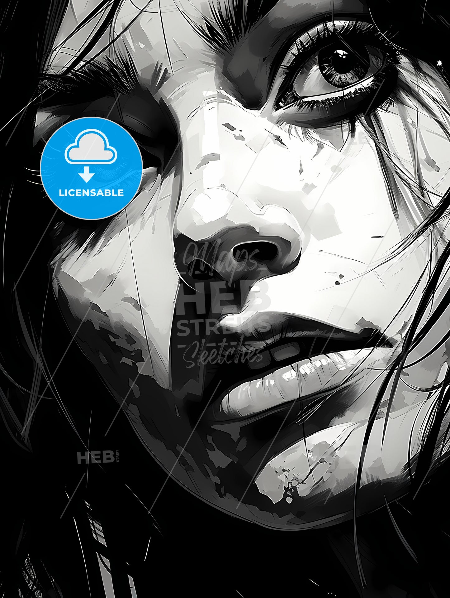Remember - A Black And White Image Of A Woman'S Face
