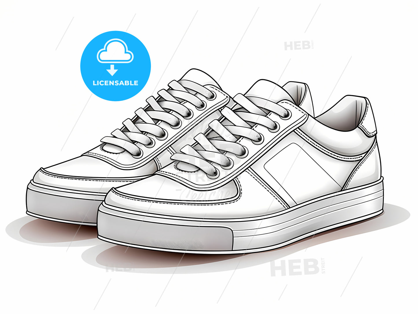 A Pair Of White Sneakers