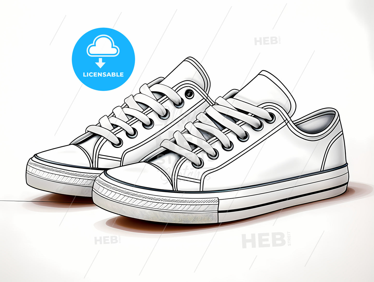 A Pair Of White Sneakers