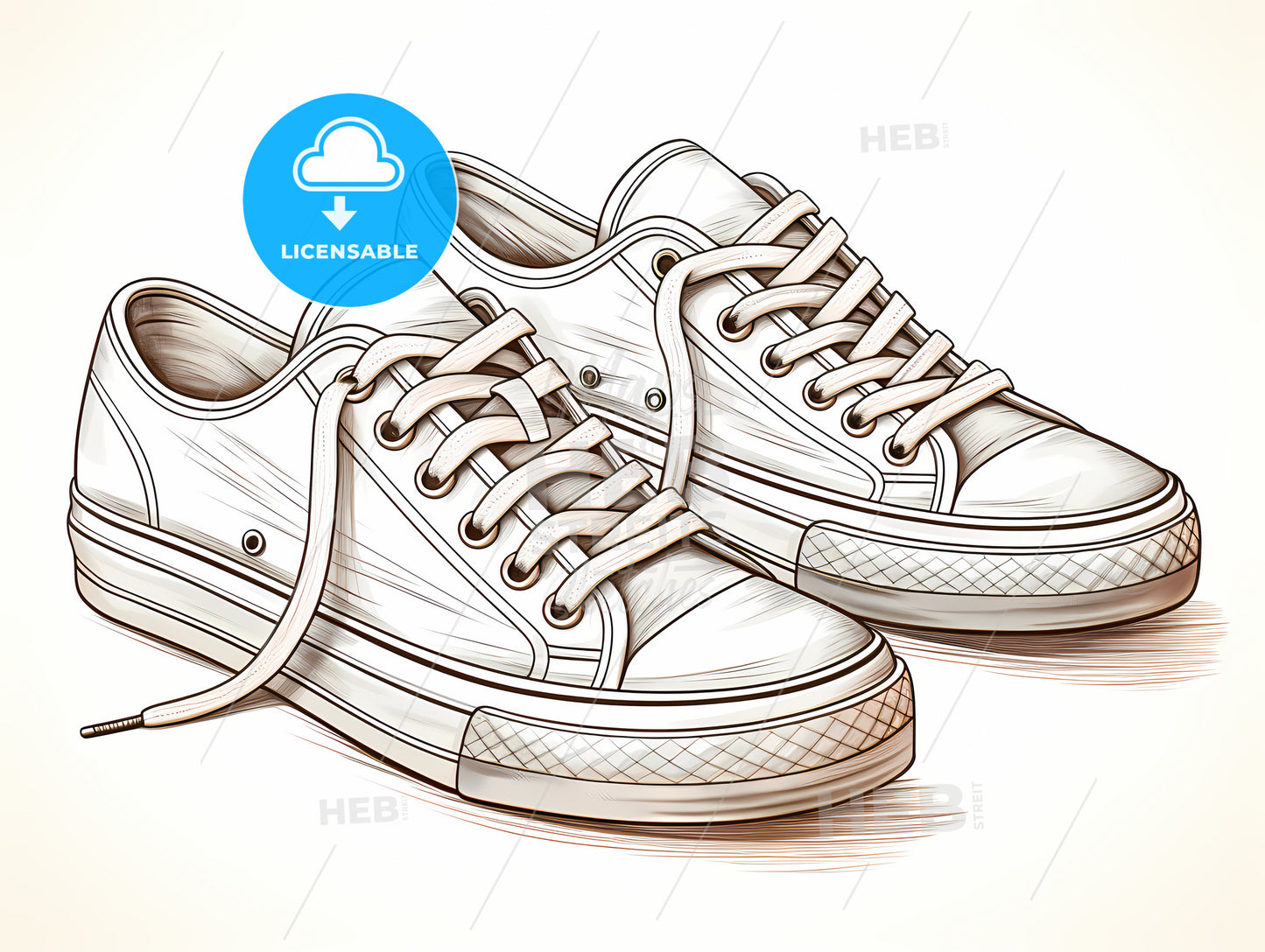 A Pair Of White Sneakers