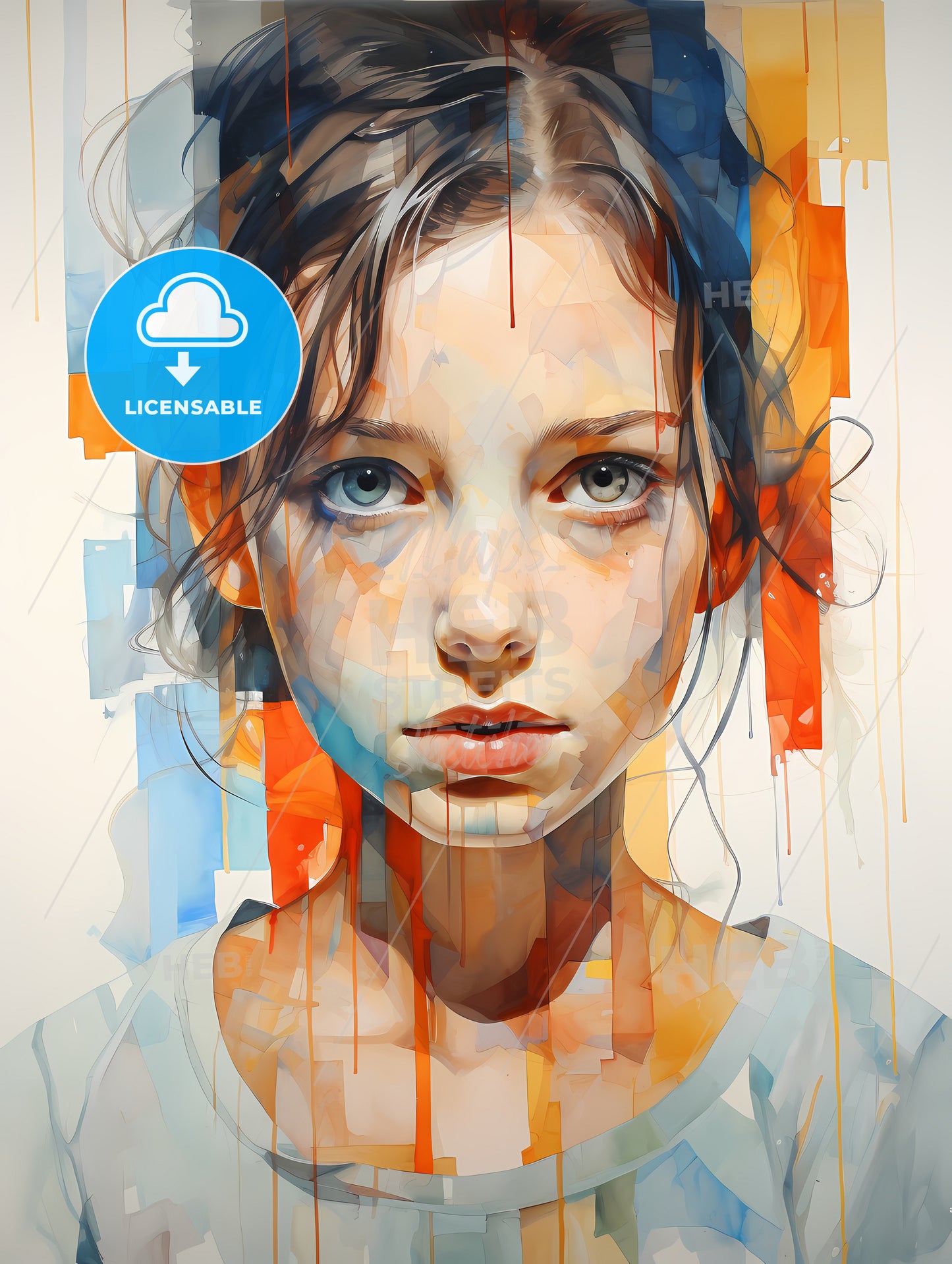 The Youth - A Woman With Blue Eyes And Brown Hair