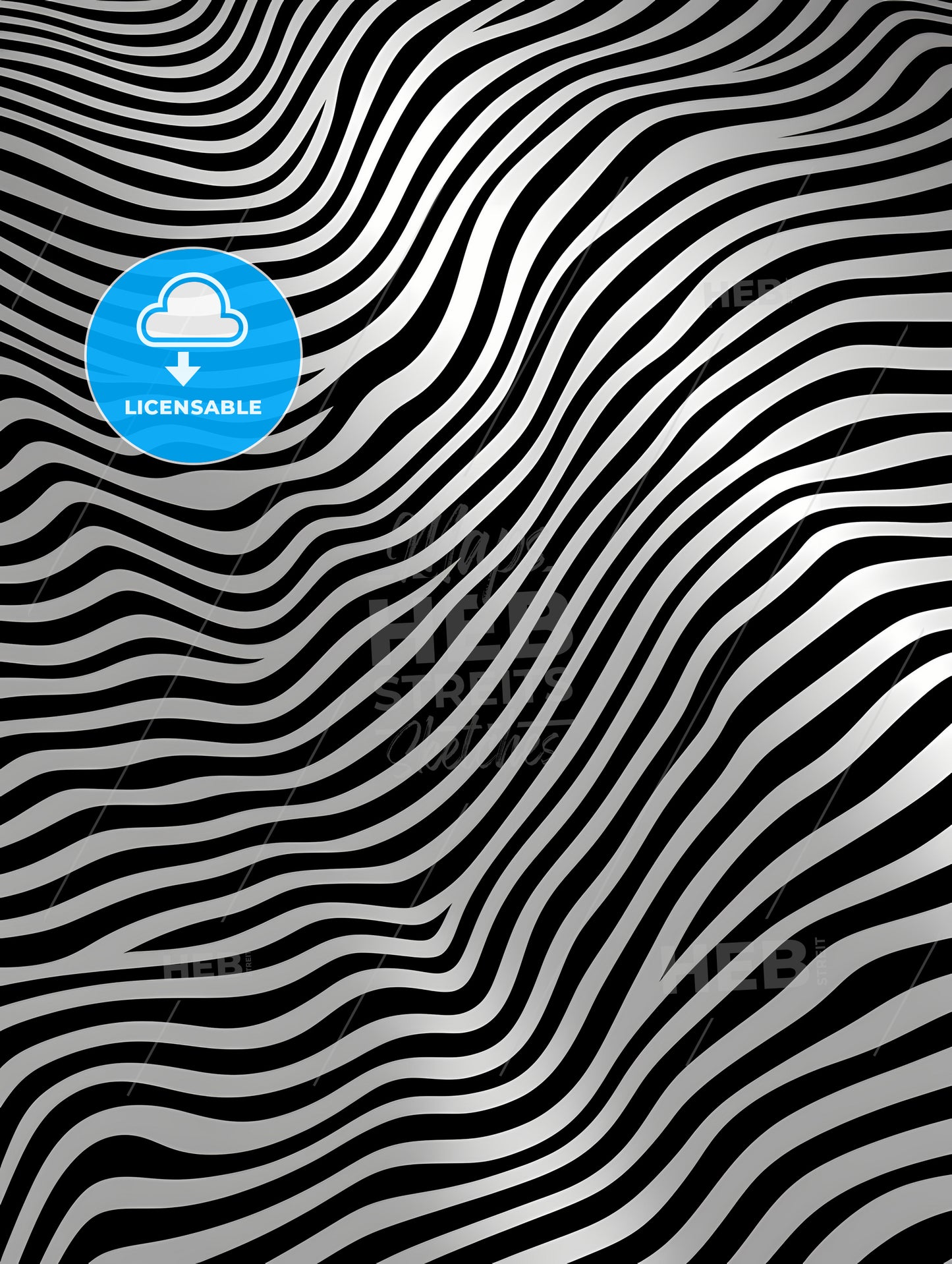 A Black And White Striped Pattern