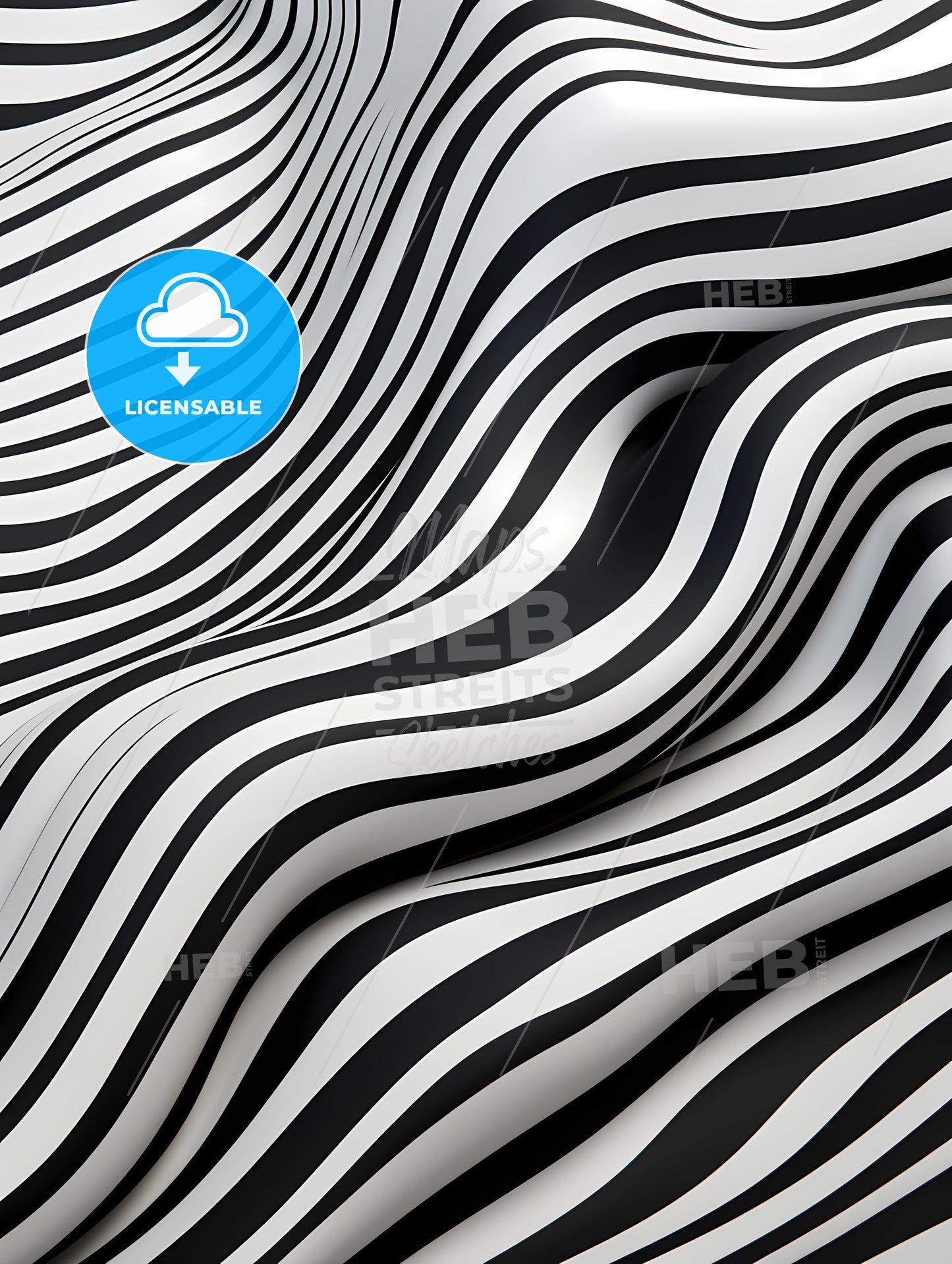 A Black And White Striped Surface