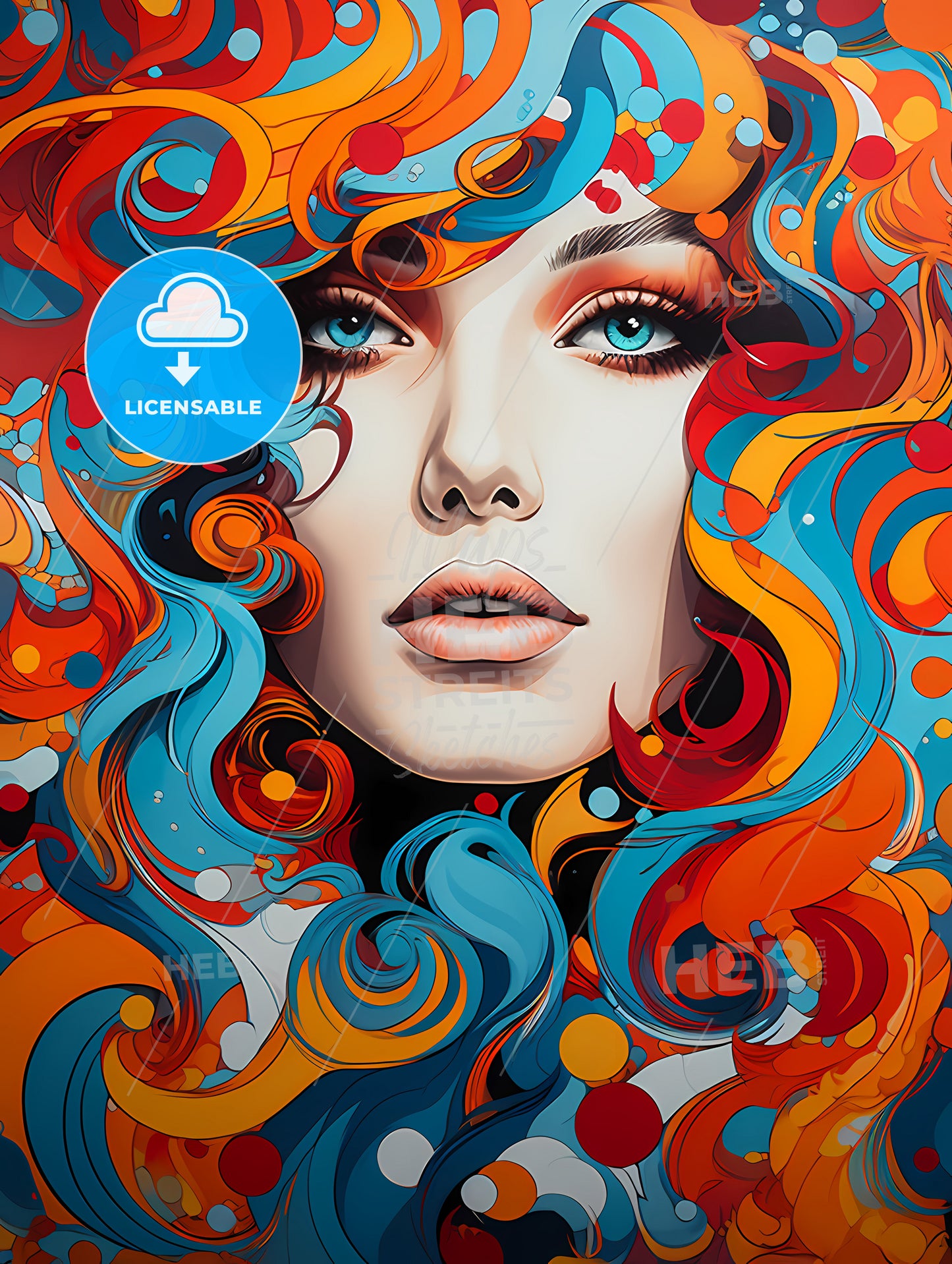 Styling - A Woman With Colorful Hair