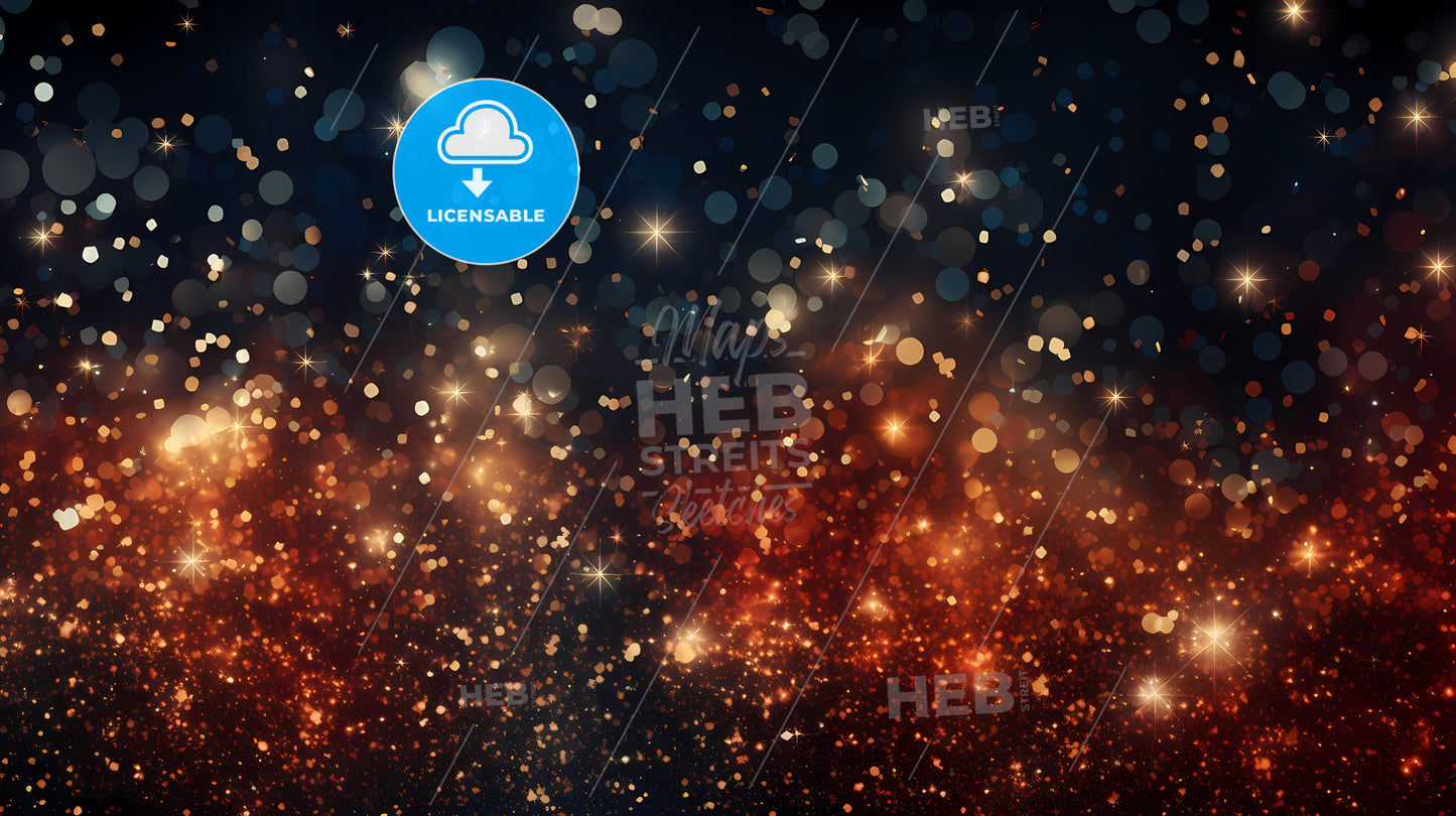 New Years Eve - A Red And White Lights