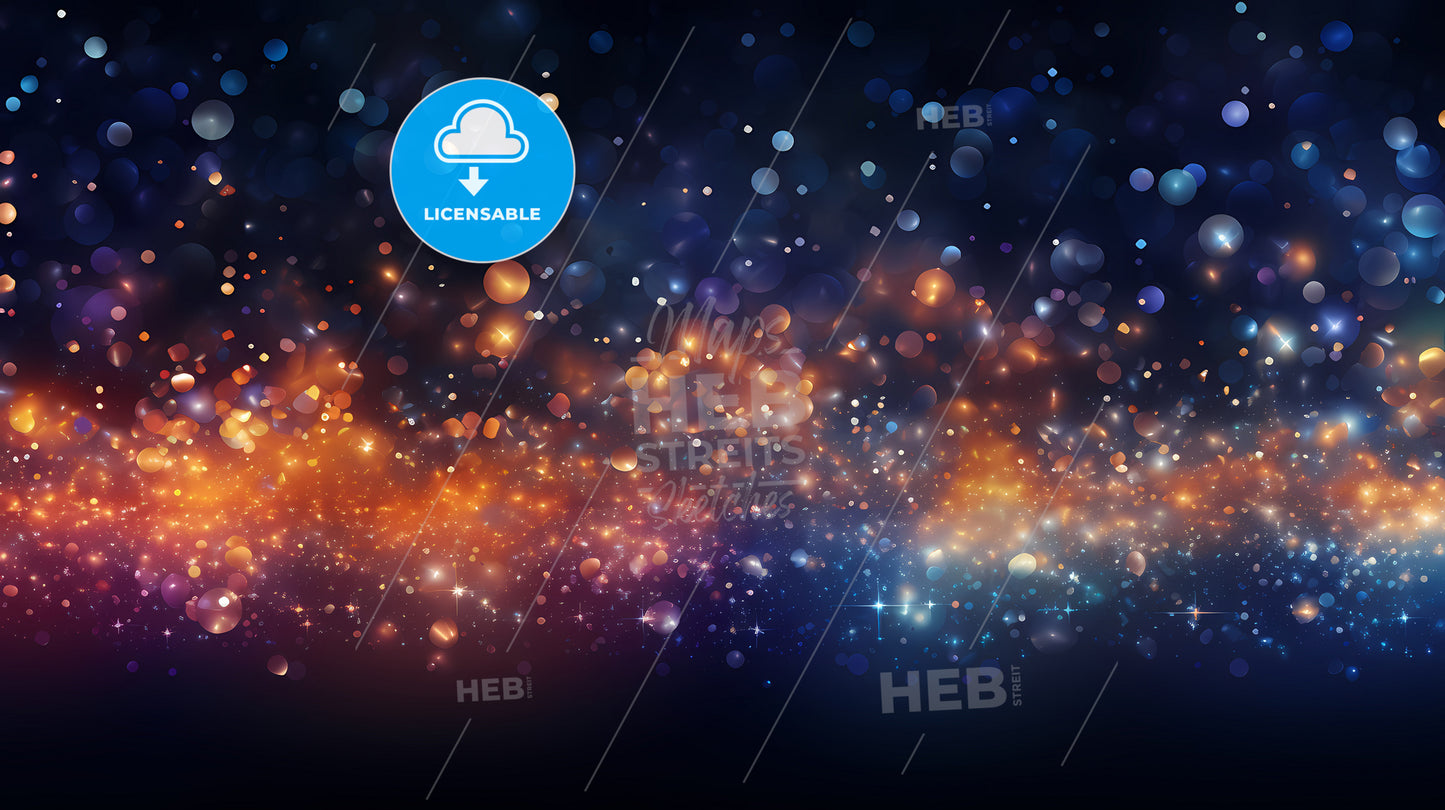 New Years Eve - A Colorful Lights And Stars