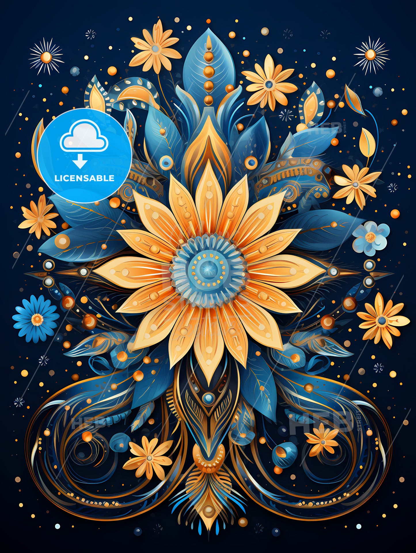 Greetings - A Colorful Flower With Leaves And Flowers