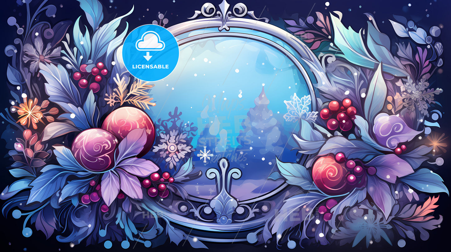 Holiday Greetings - A Cartoon Image Of A Christmas Tree