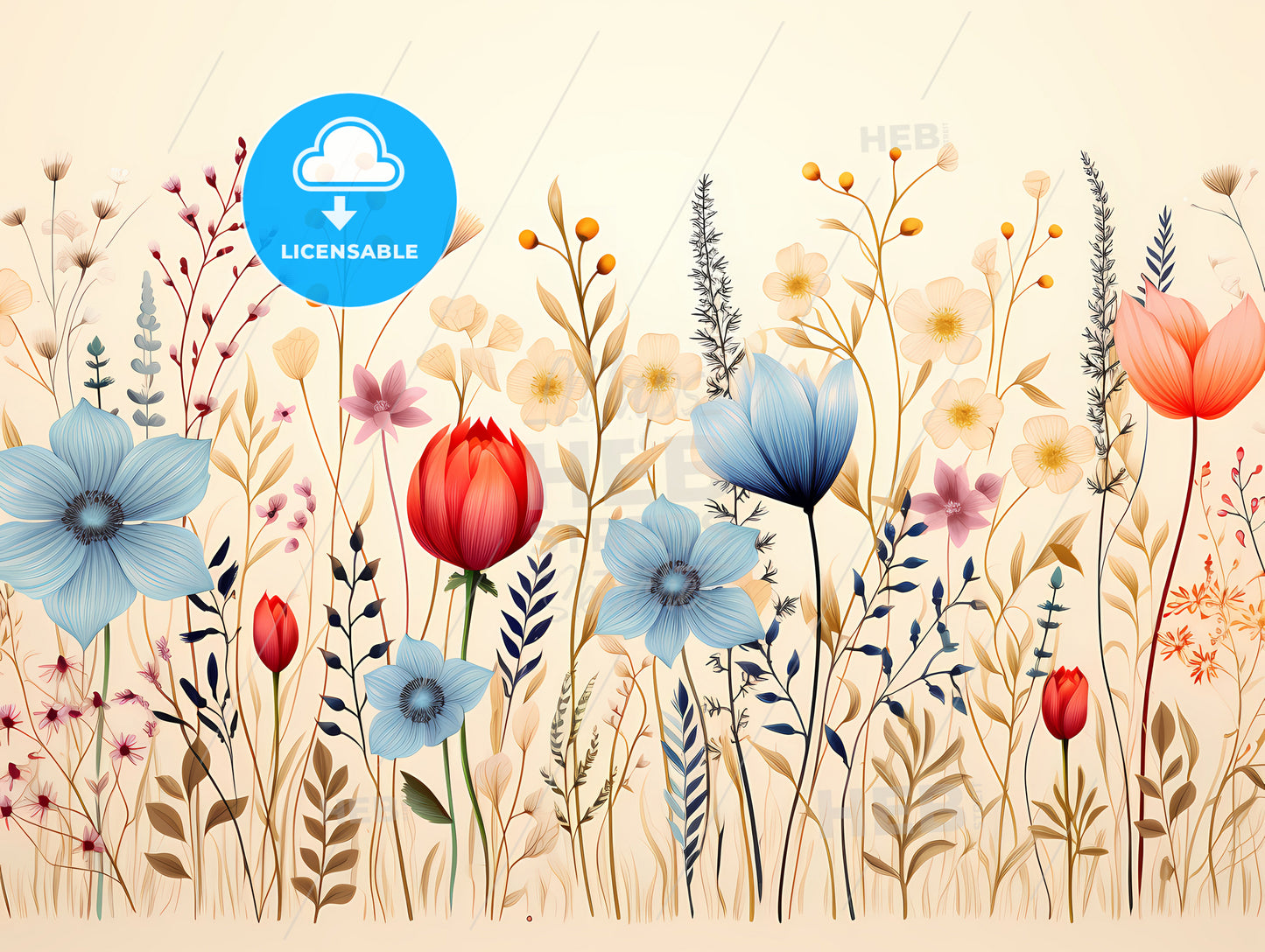 Greetings Card - A Close Up Of Flowers