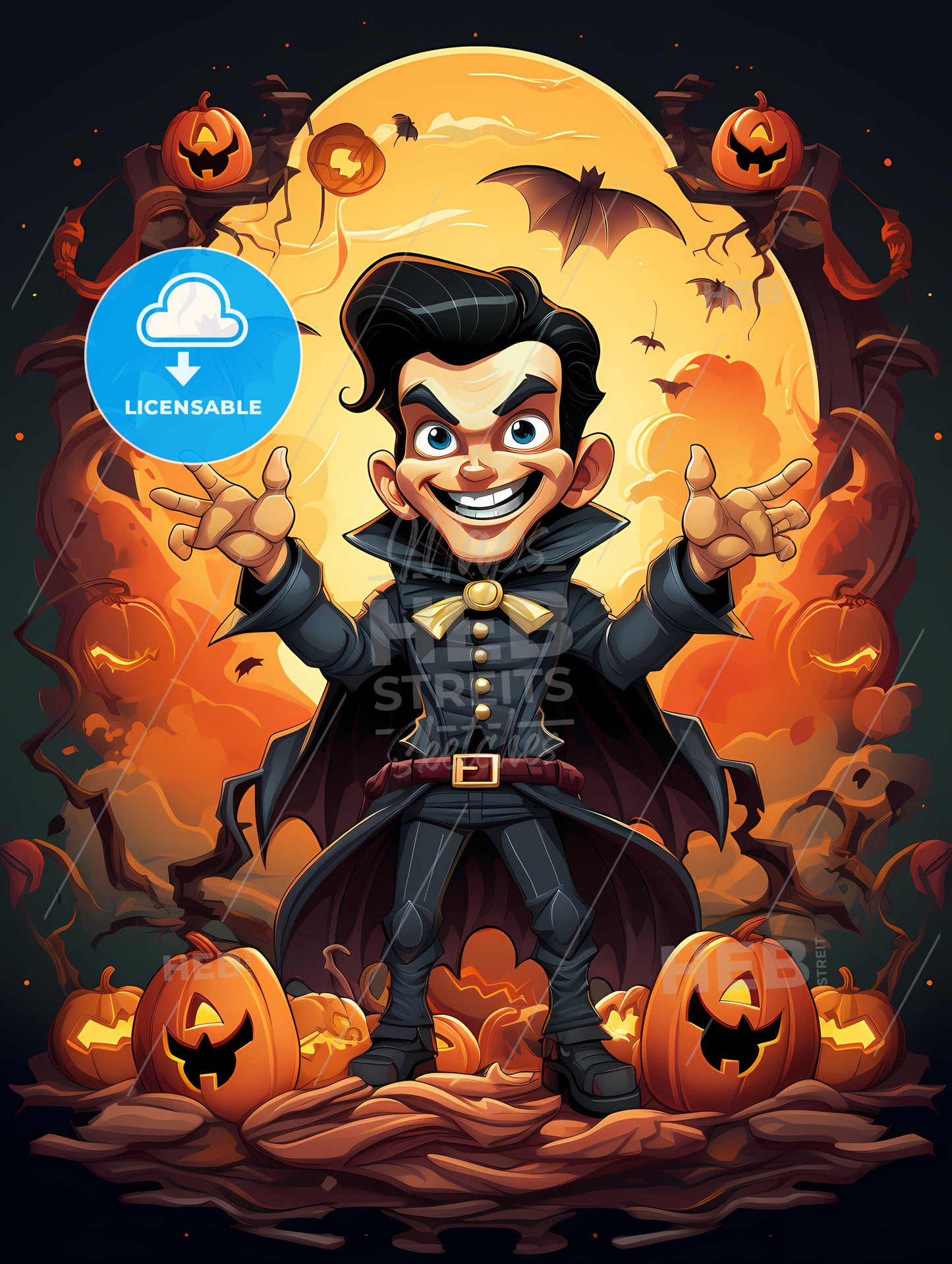 A Cartoon Of A Boy In A Garment