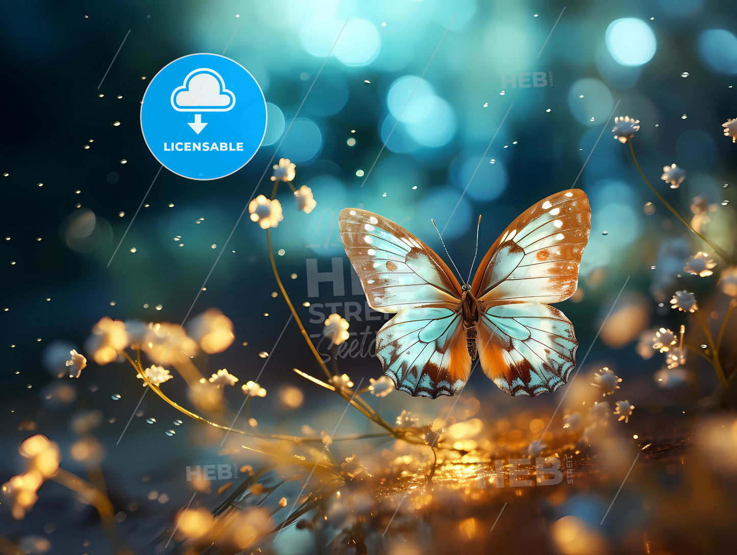 A Butterfly On A Plant