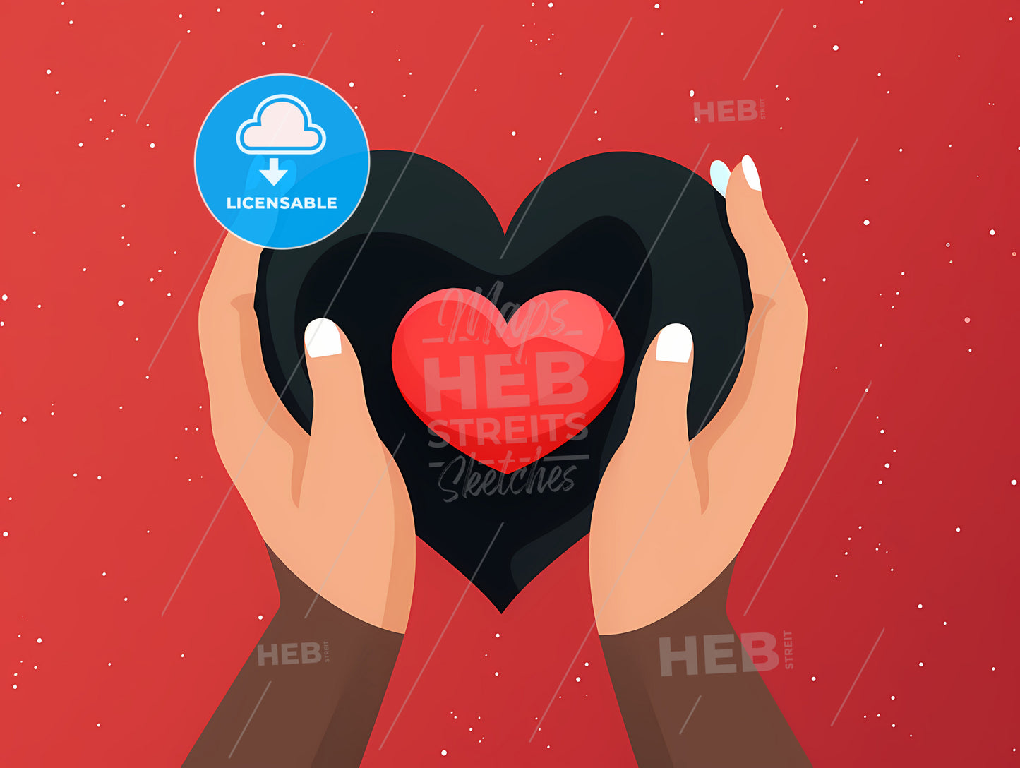 A Hands Holding A Heart