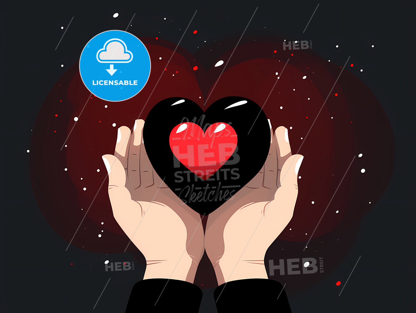 A Hands Holding A Heart