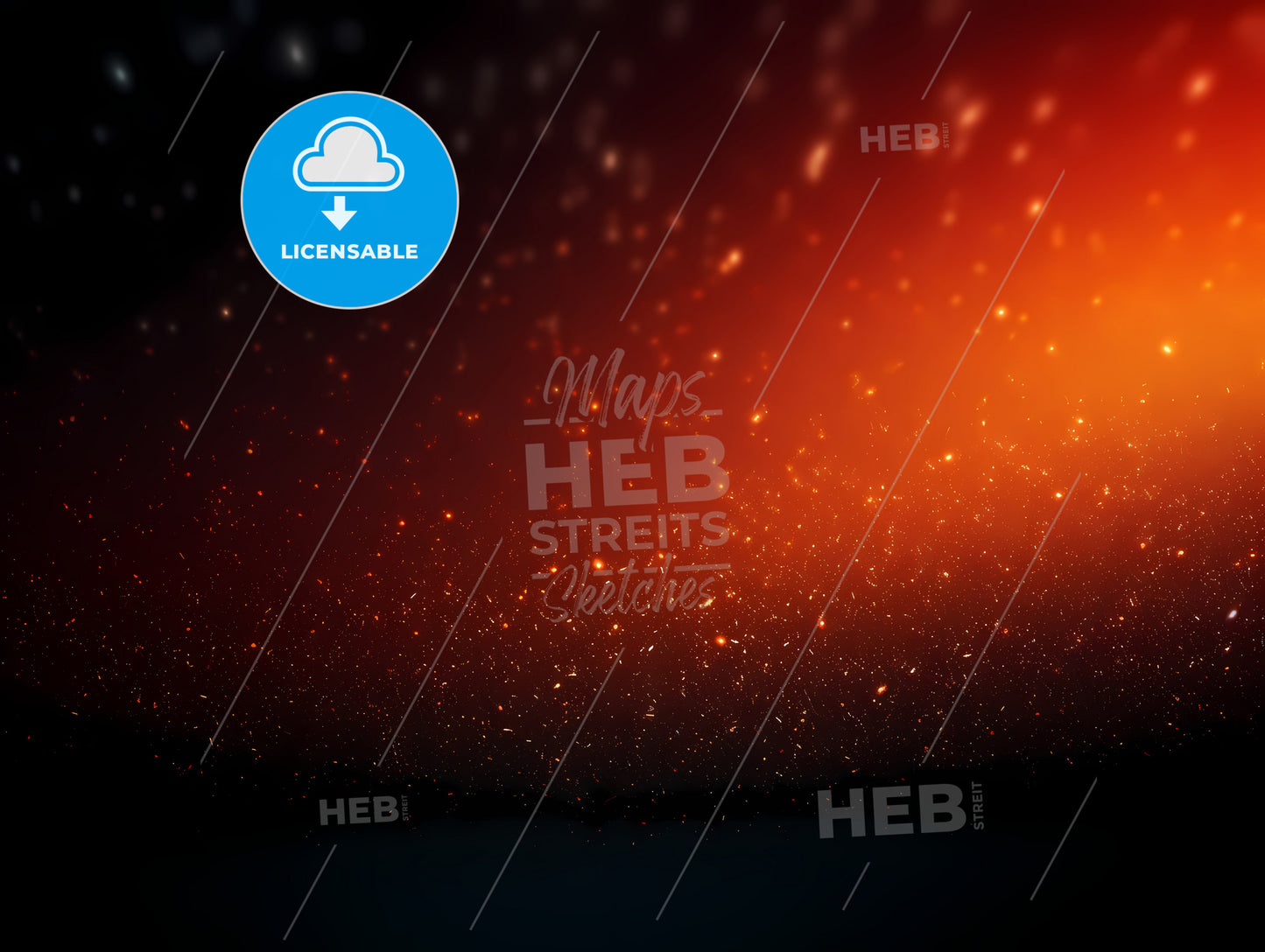 A Bright Orange And Black Background