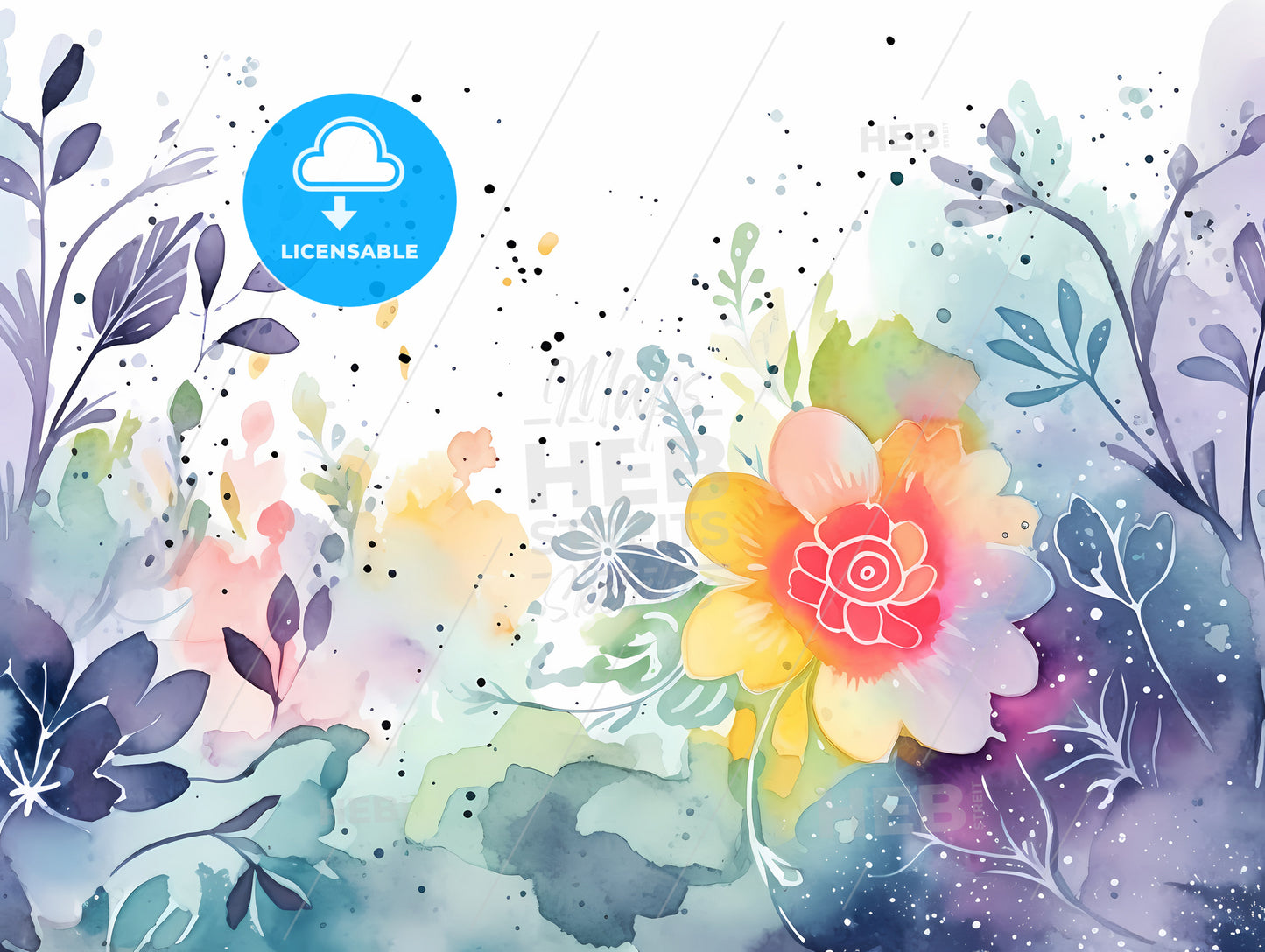 A Colorful Flower Painting