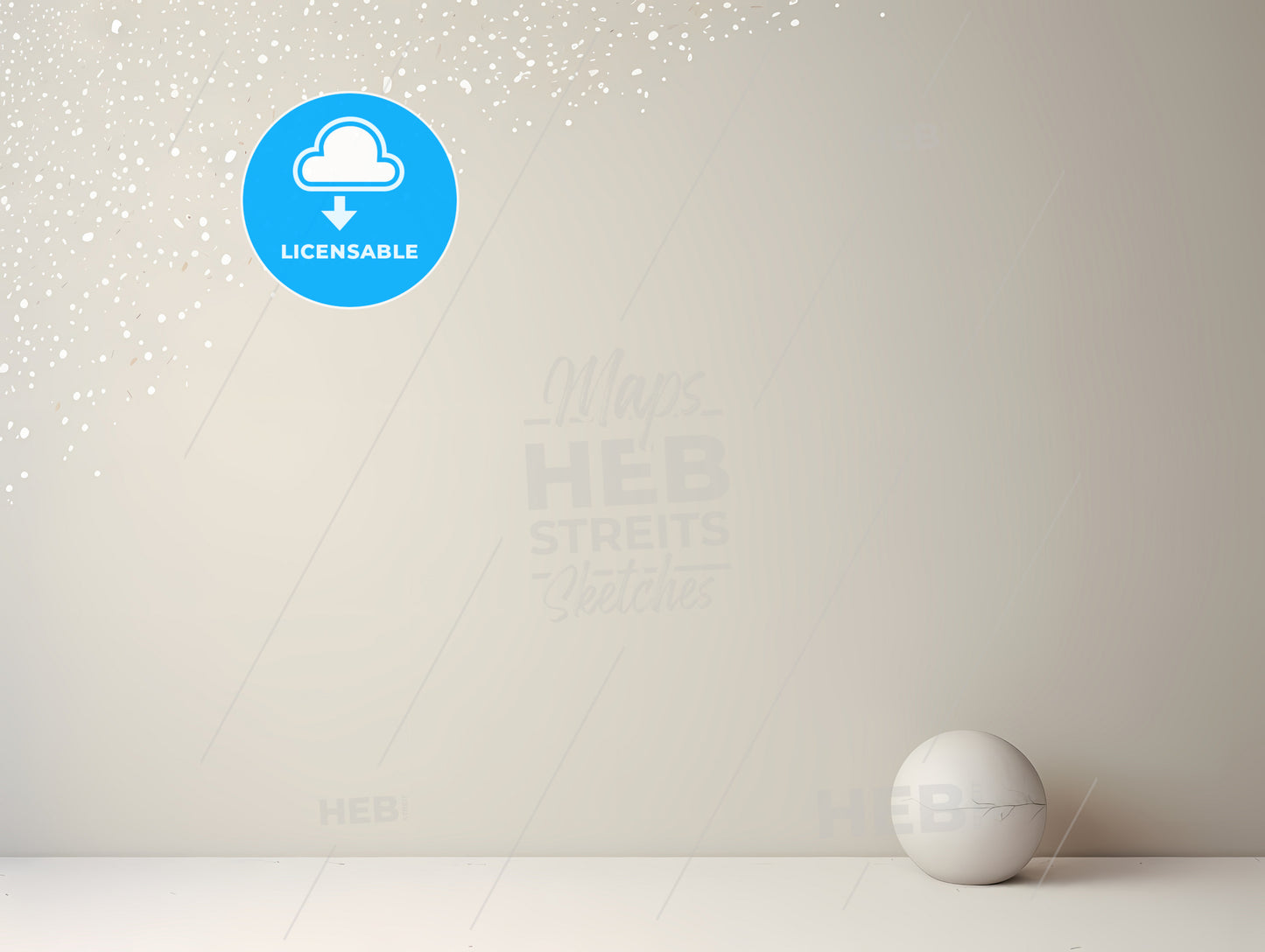 A White Ball On A White Surface