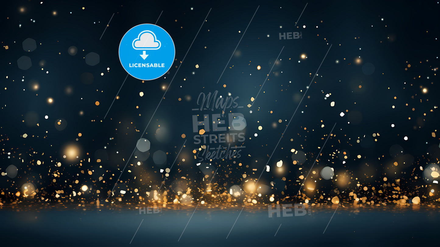 A Blurry Image Of A Gold And Black Background