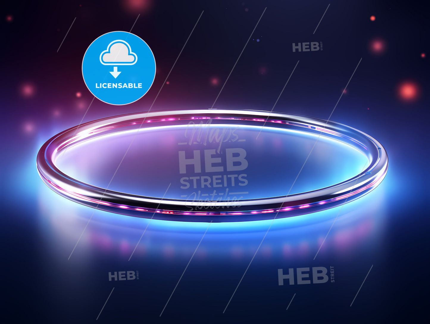 A Circular Object With Lights